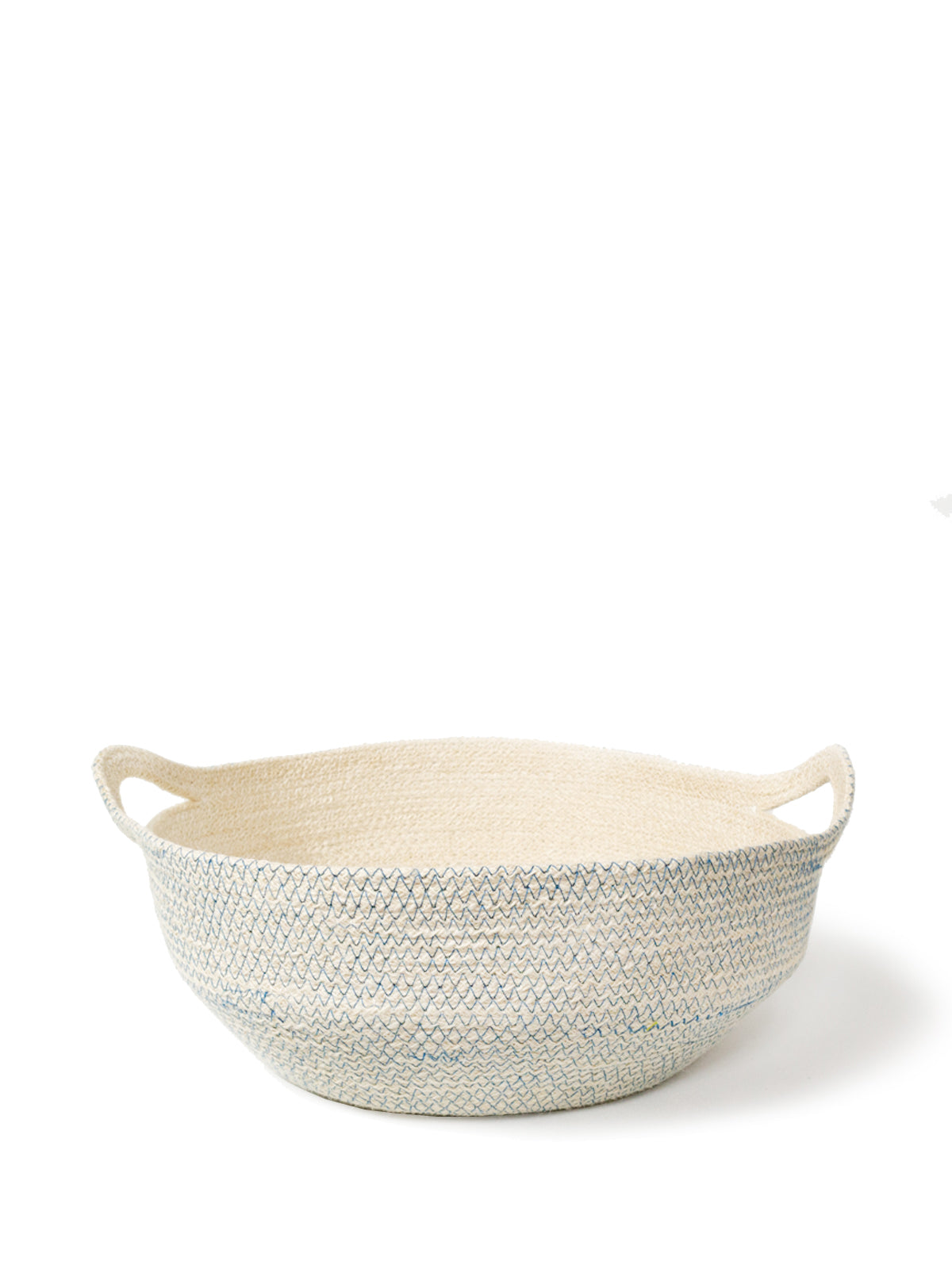 Amari Fruit Bowl - Blue - Handwoven Jute Baskets Selwii