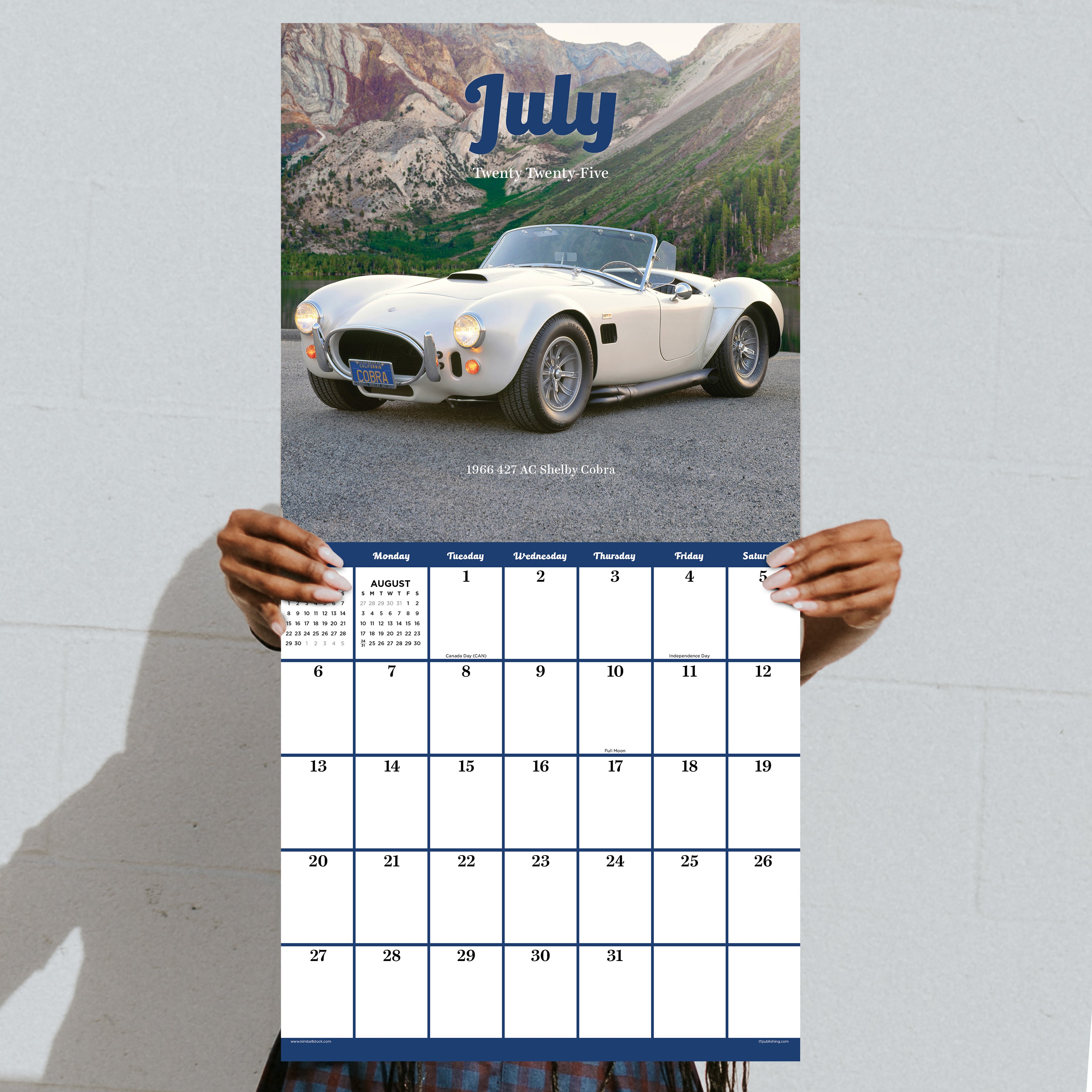 Classic Cars 2025 Wall Calendar