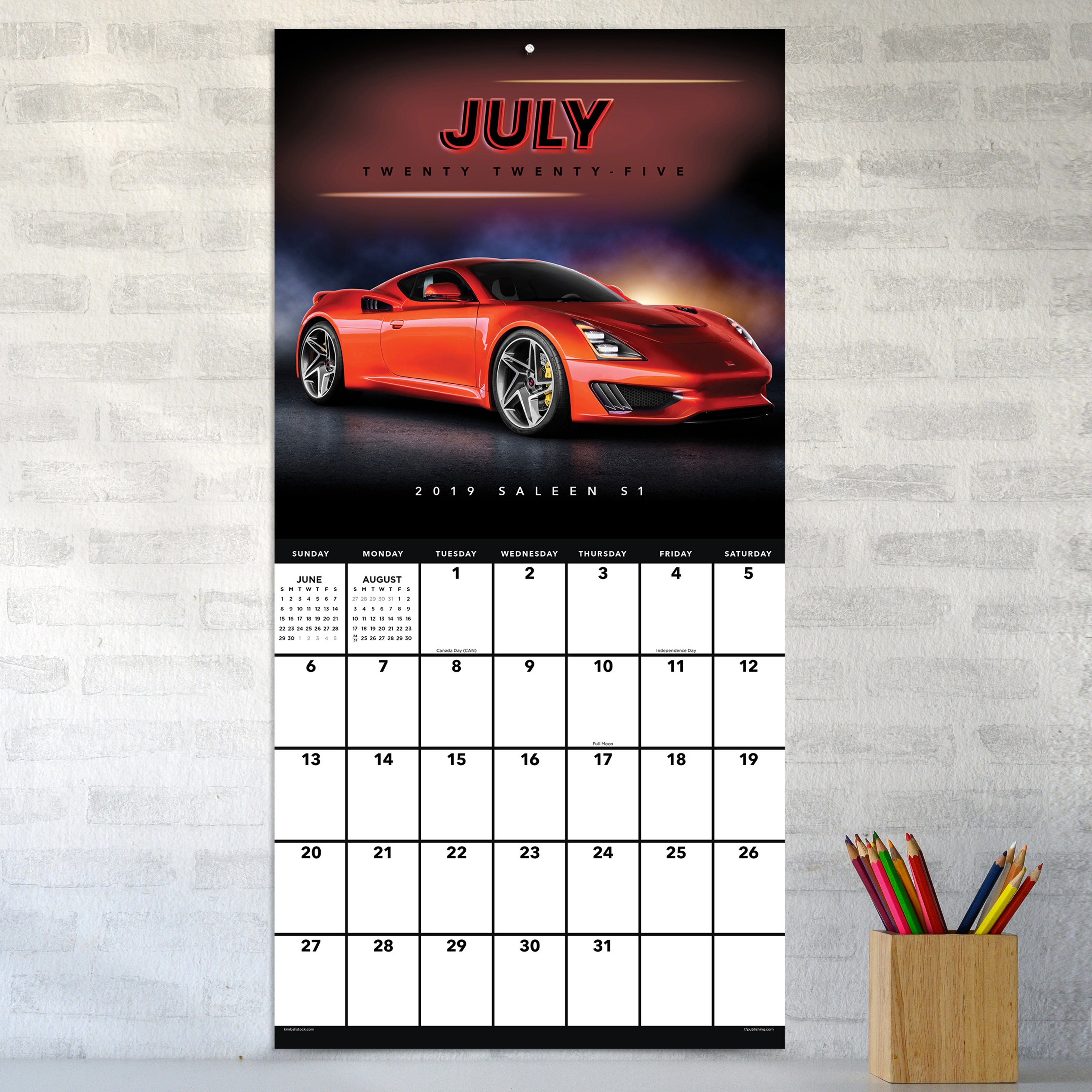 2025 Dream Cars Wall Calendar SELWII