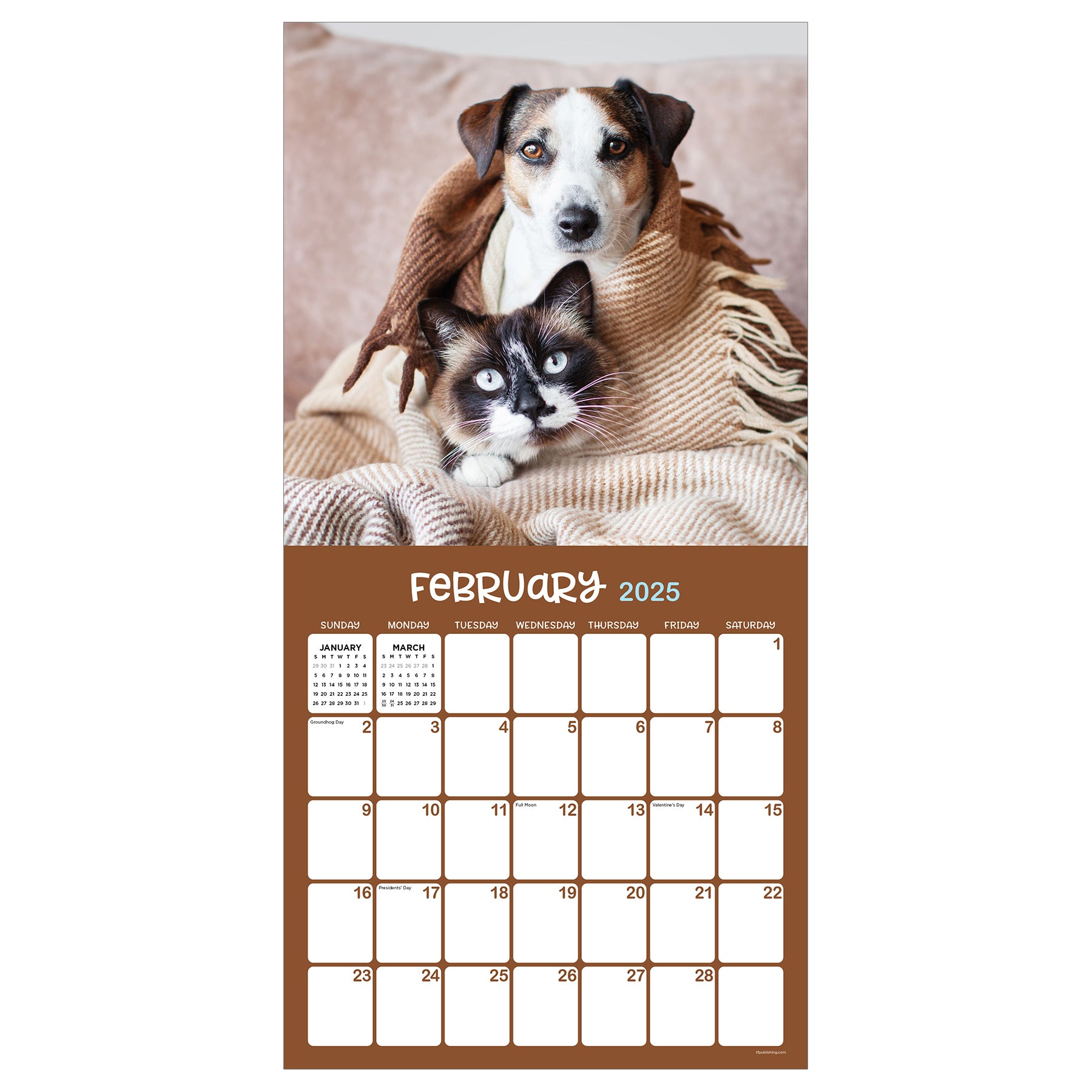 2025 Furry Friends Wall Calendar SELWII