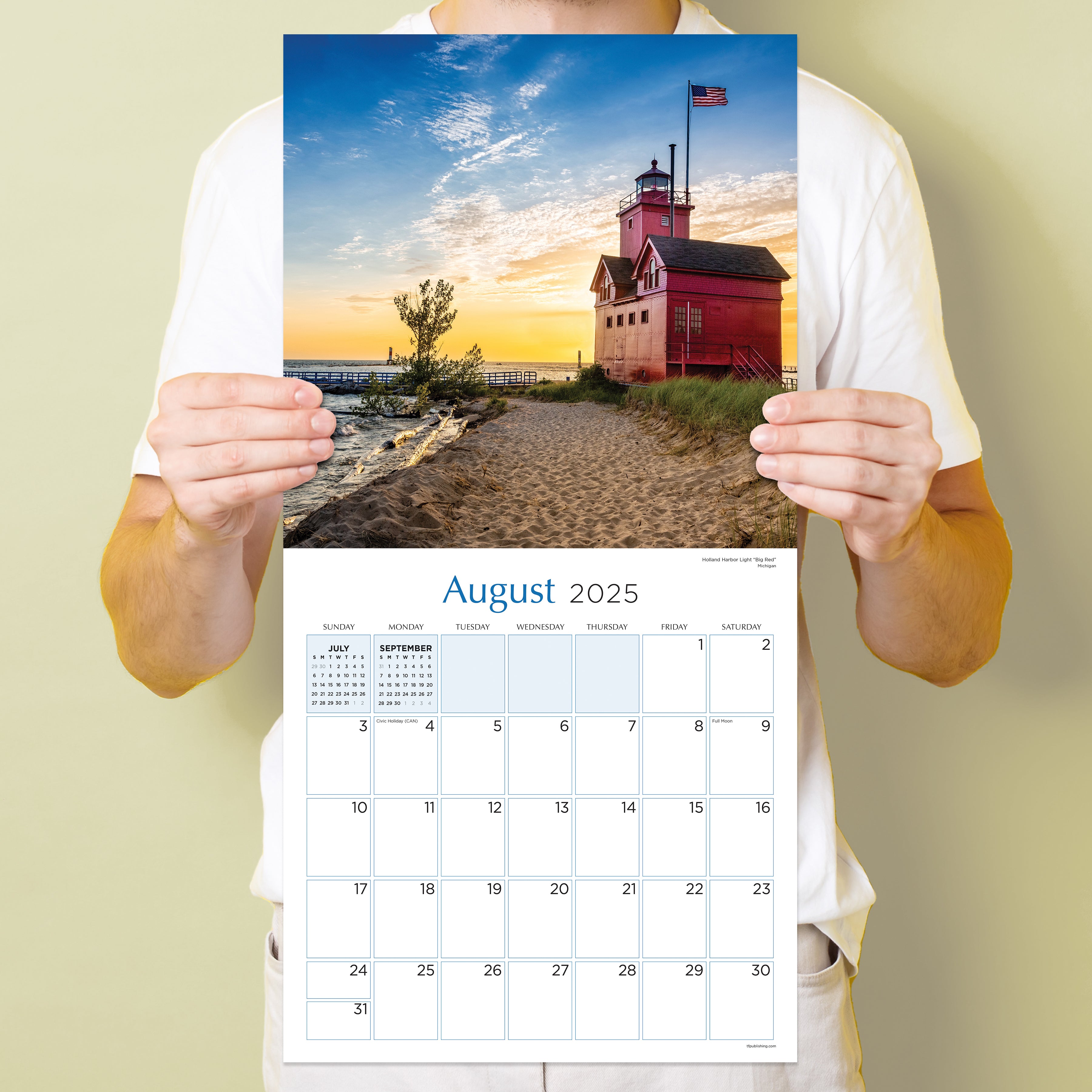 2025 Lighthouses Wall Calendar SELWII