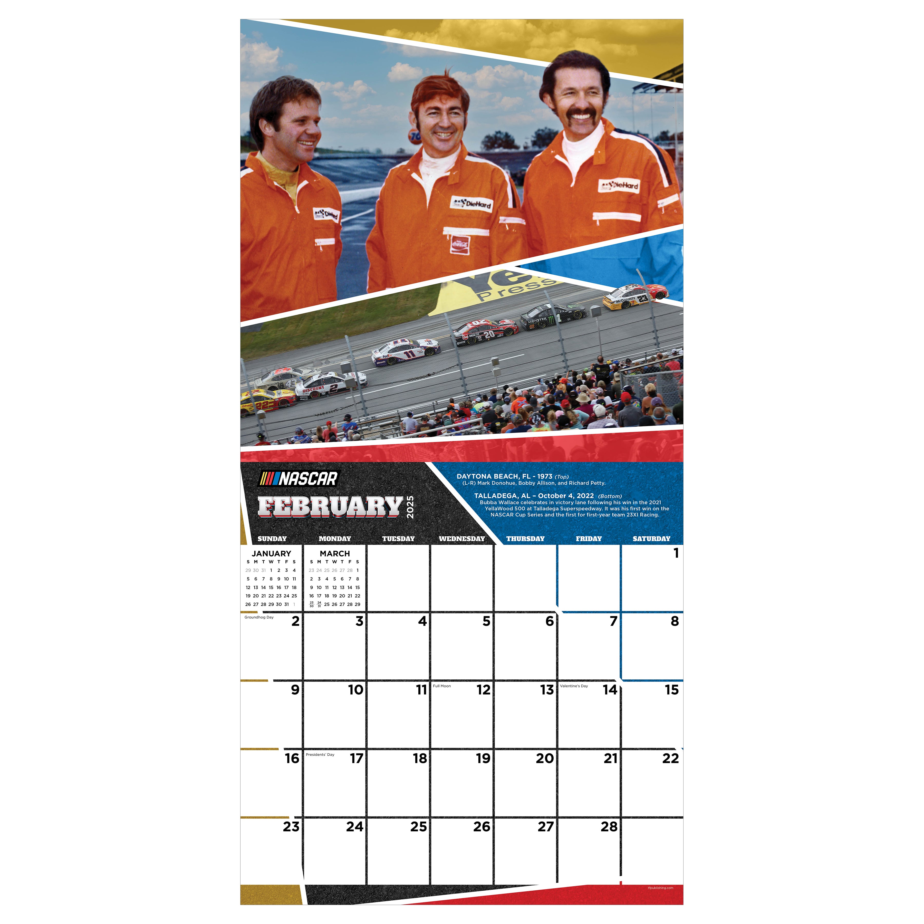 2025 Nascar Heritage Wall Calendar SELWII