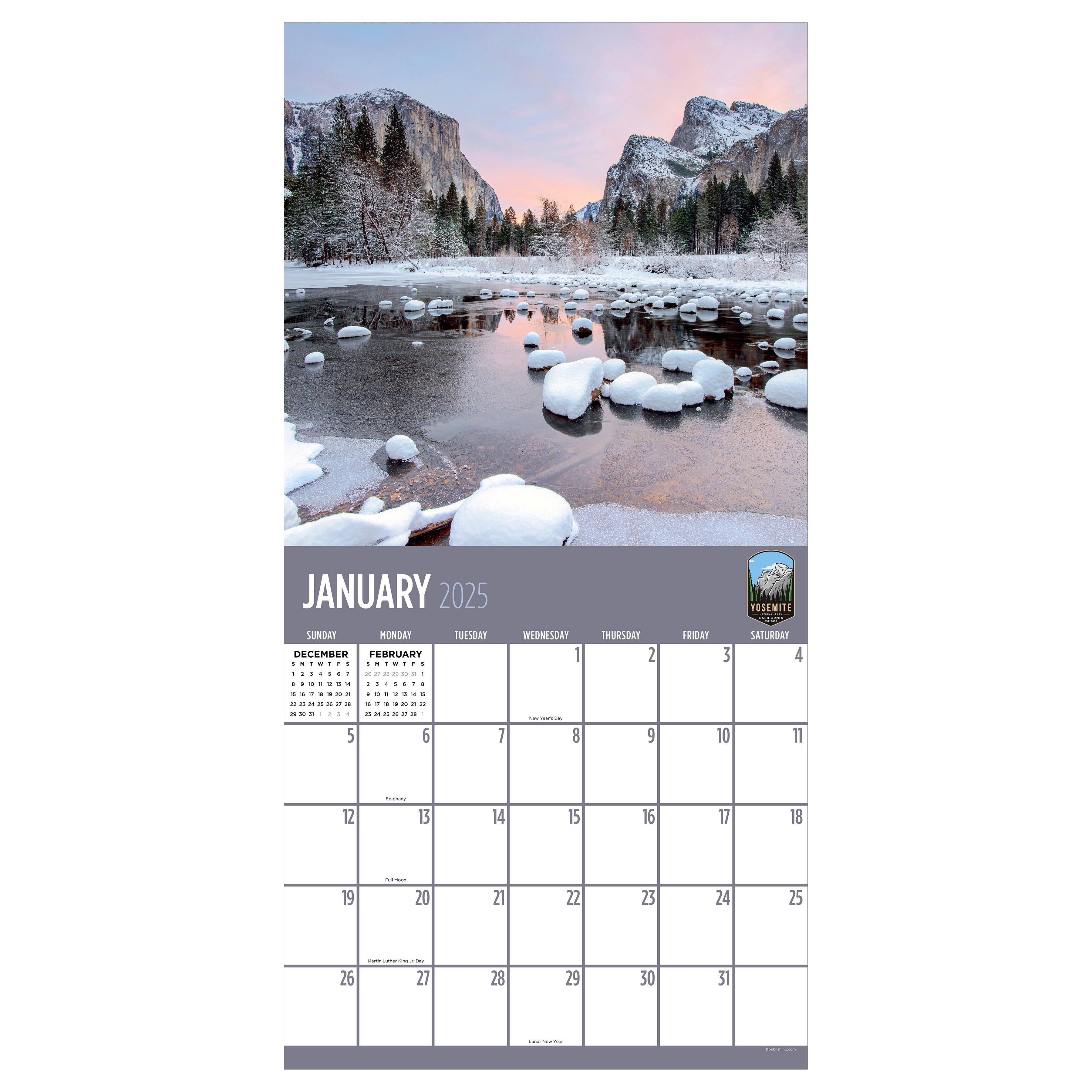 2025 National Parks Wall Calendar SELWII