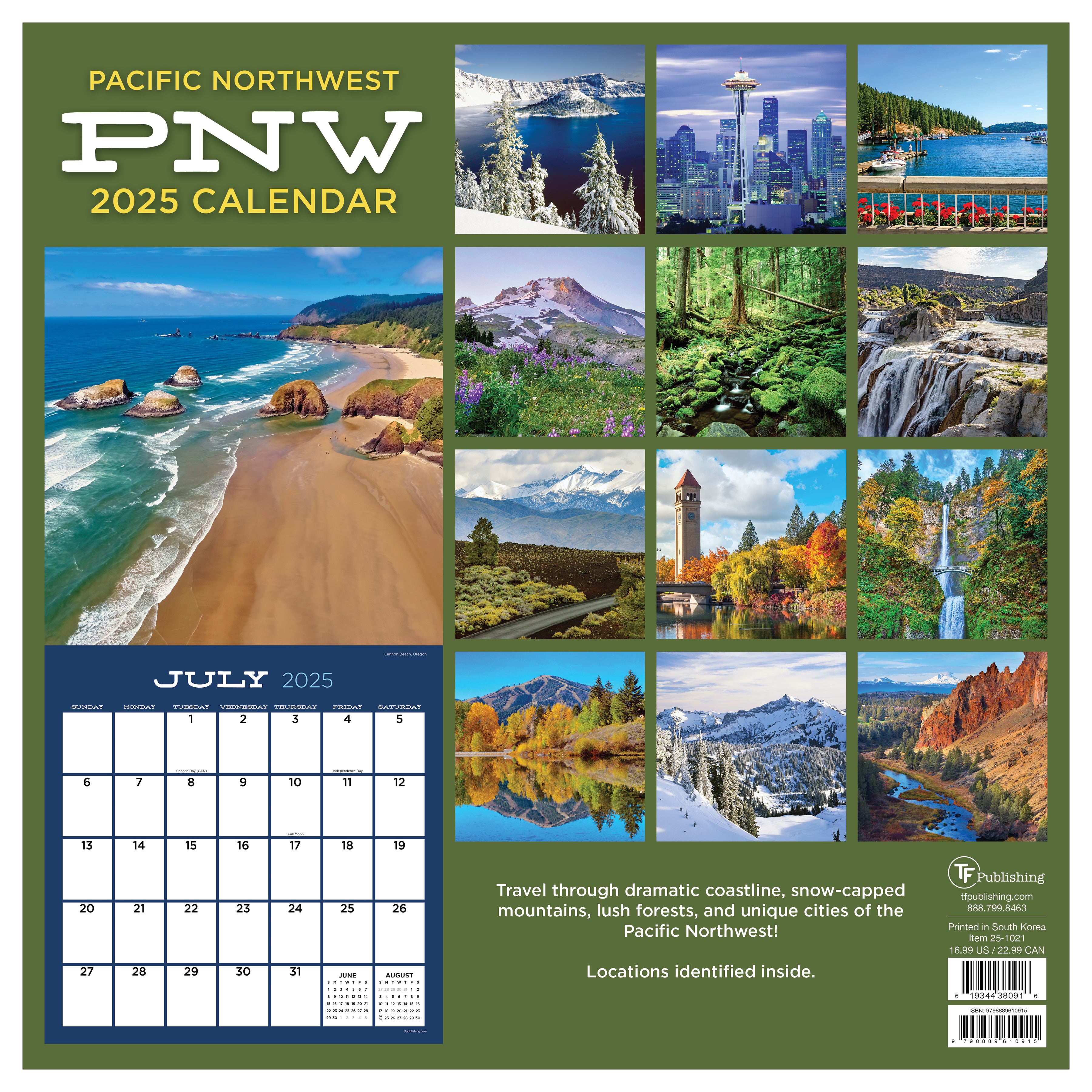 2025 Pacific Northwest Wall Calendar SELWII