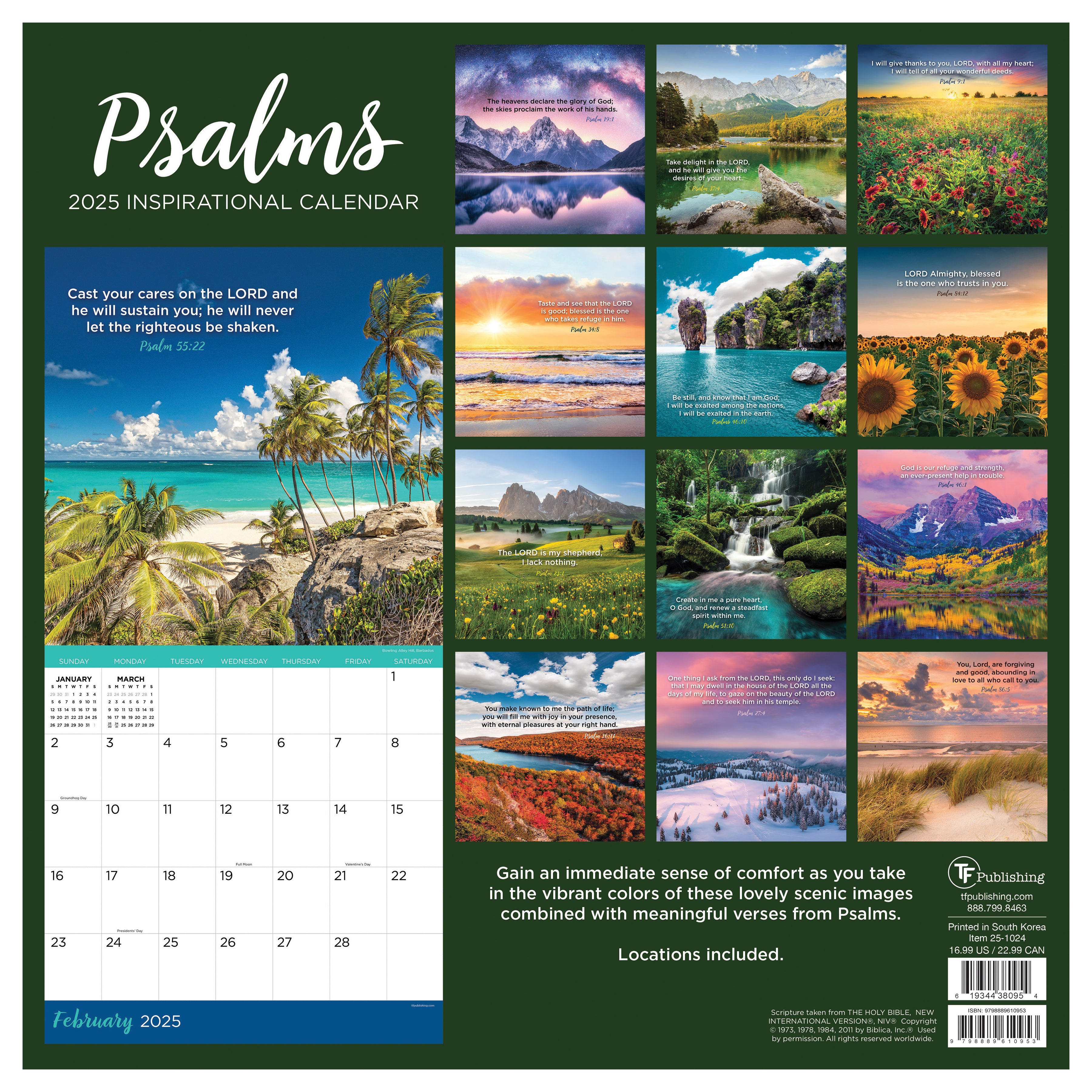 2025 Psalms Wall Calendar SELWII