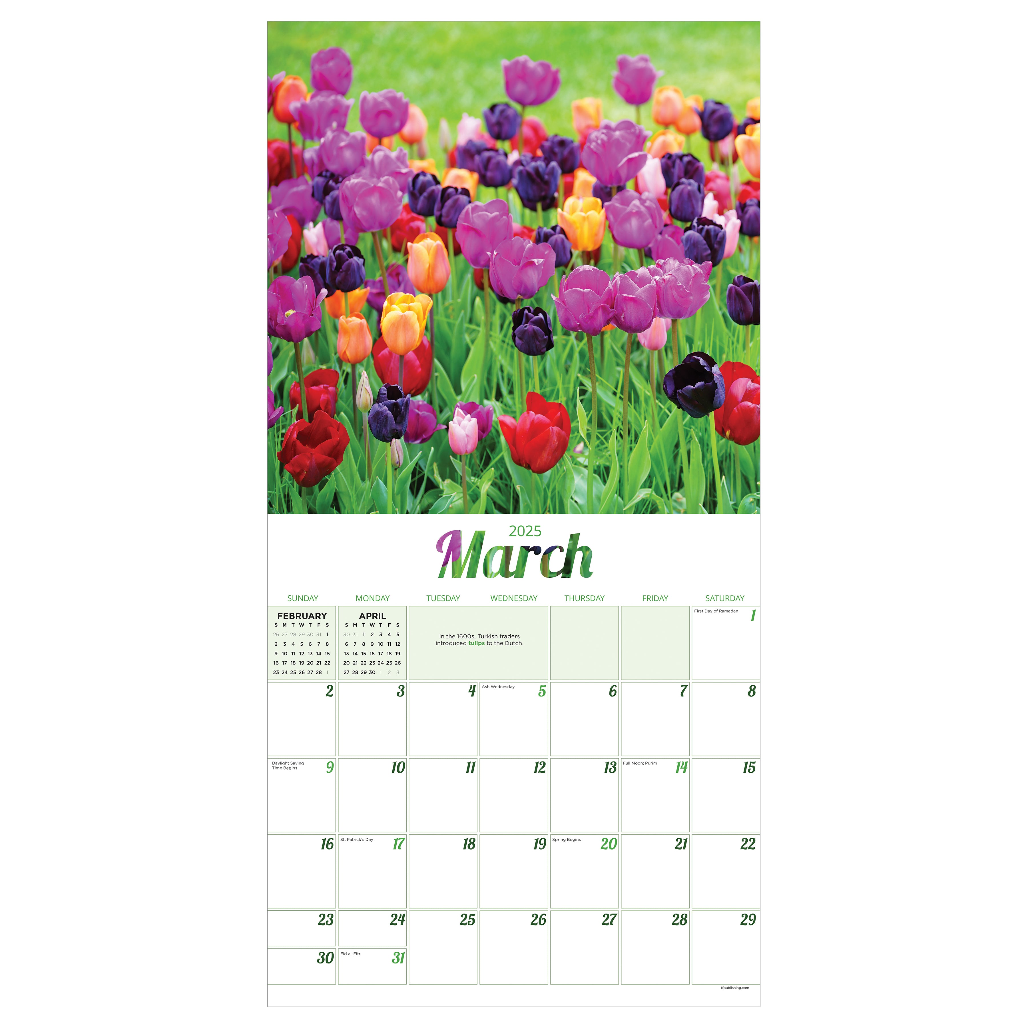 2025 Flowers Wall Calendar SELWII