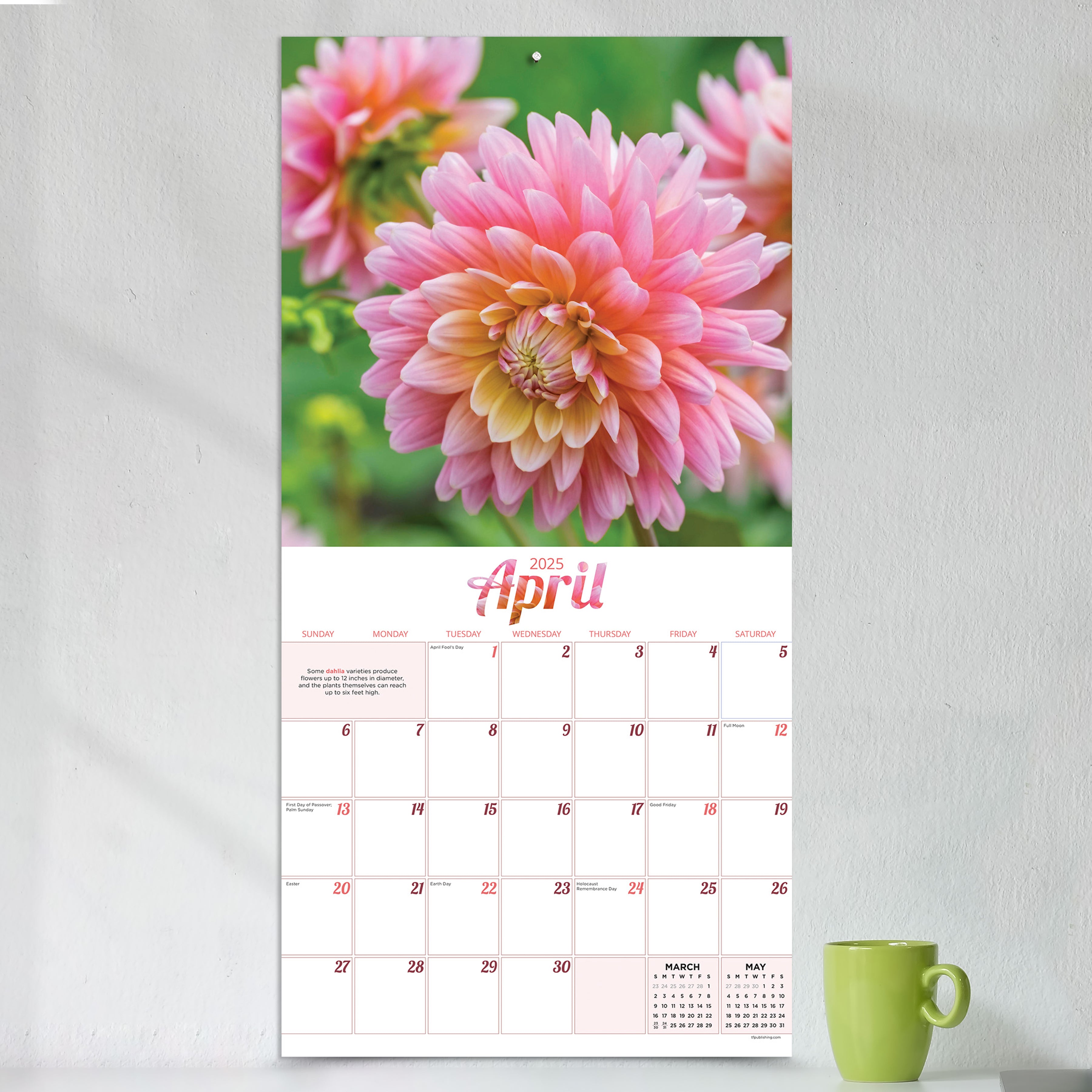 2025 Flowers Wall Calendar SELWII