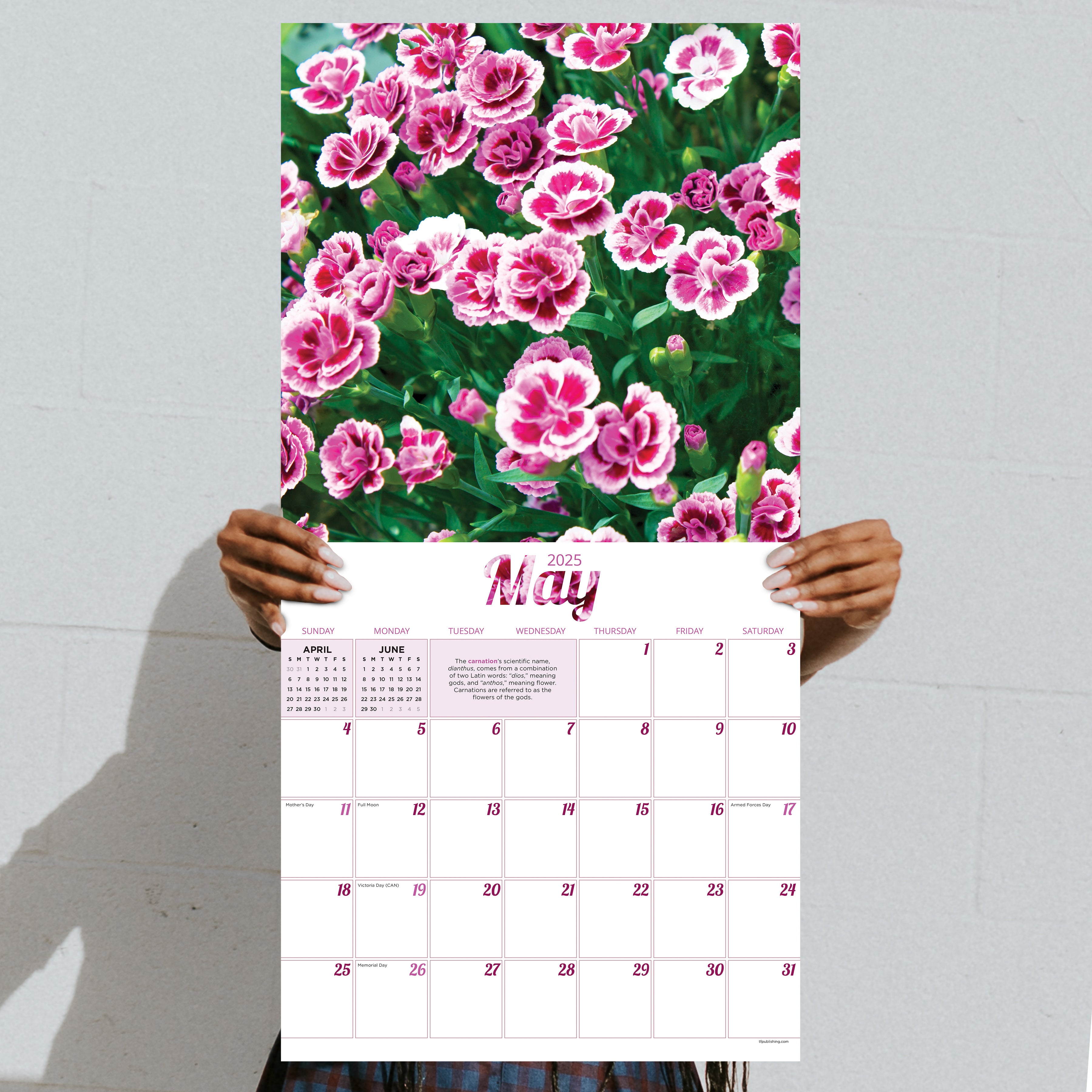 2025 Flowers Wall Calendar SELWII