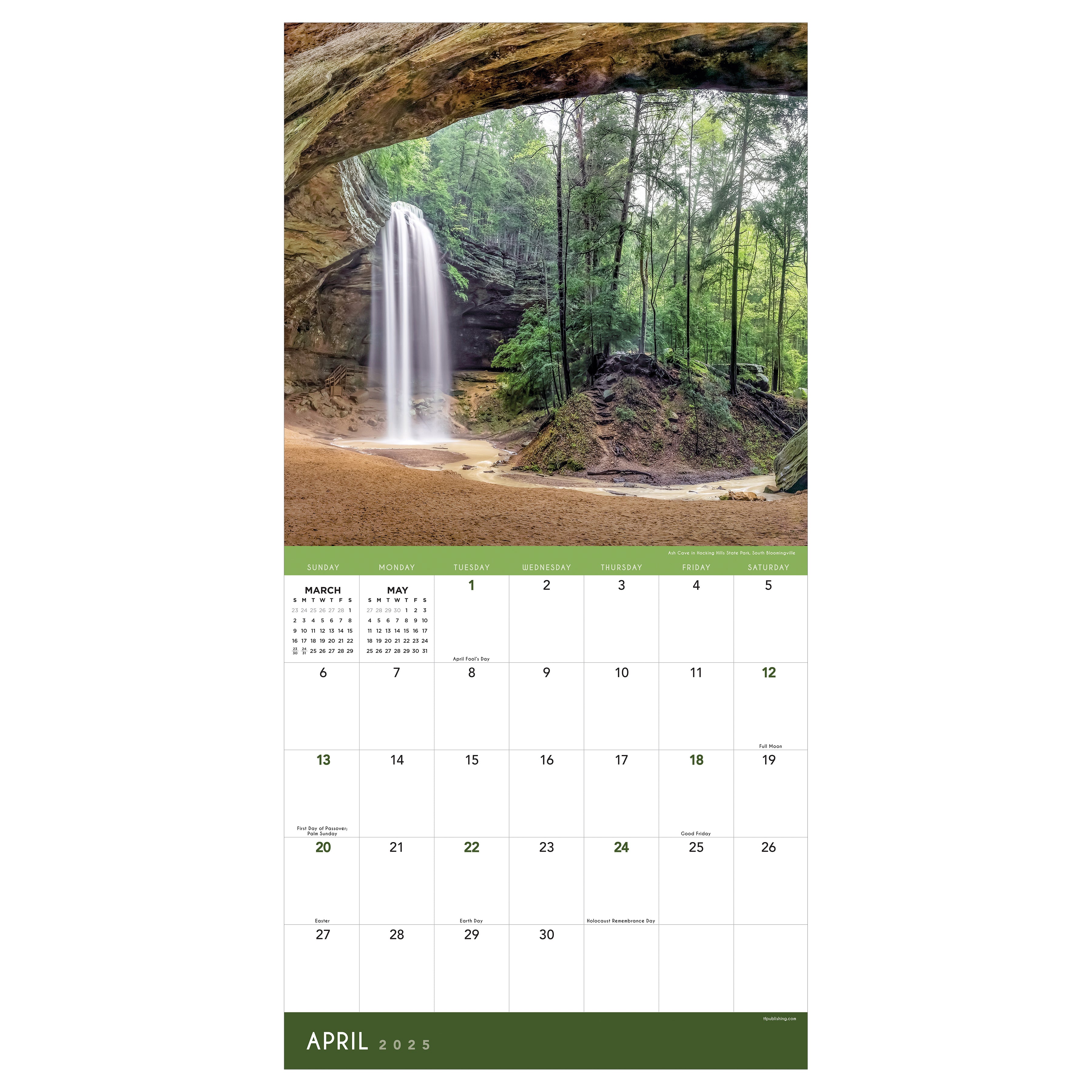 2025 Ohio Wall Calendar SELWII