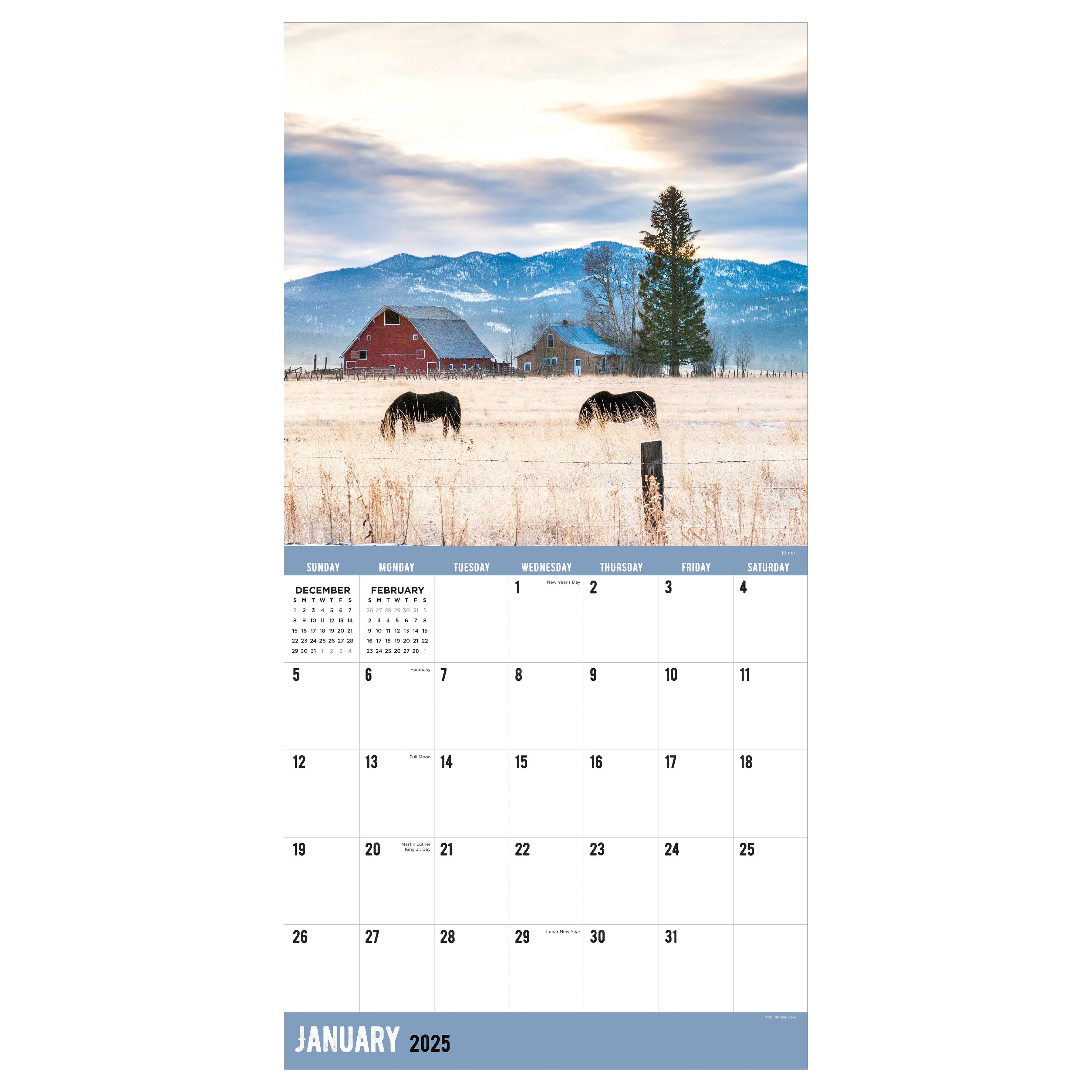 2025 Ranch Life Wall Calendar SELWII