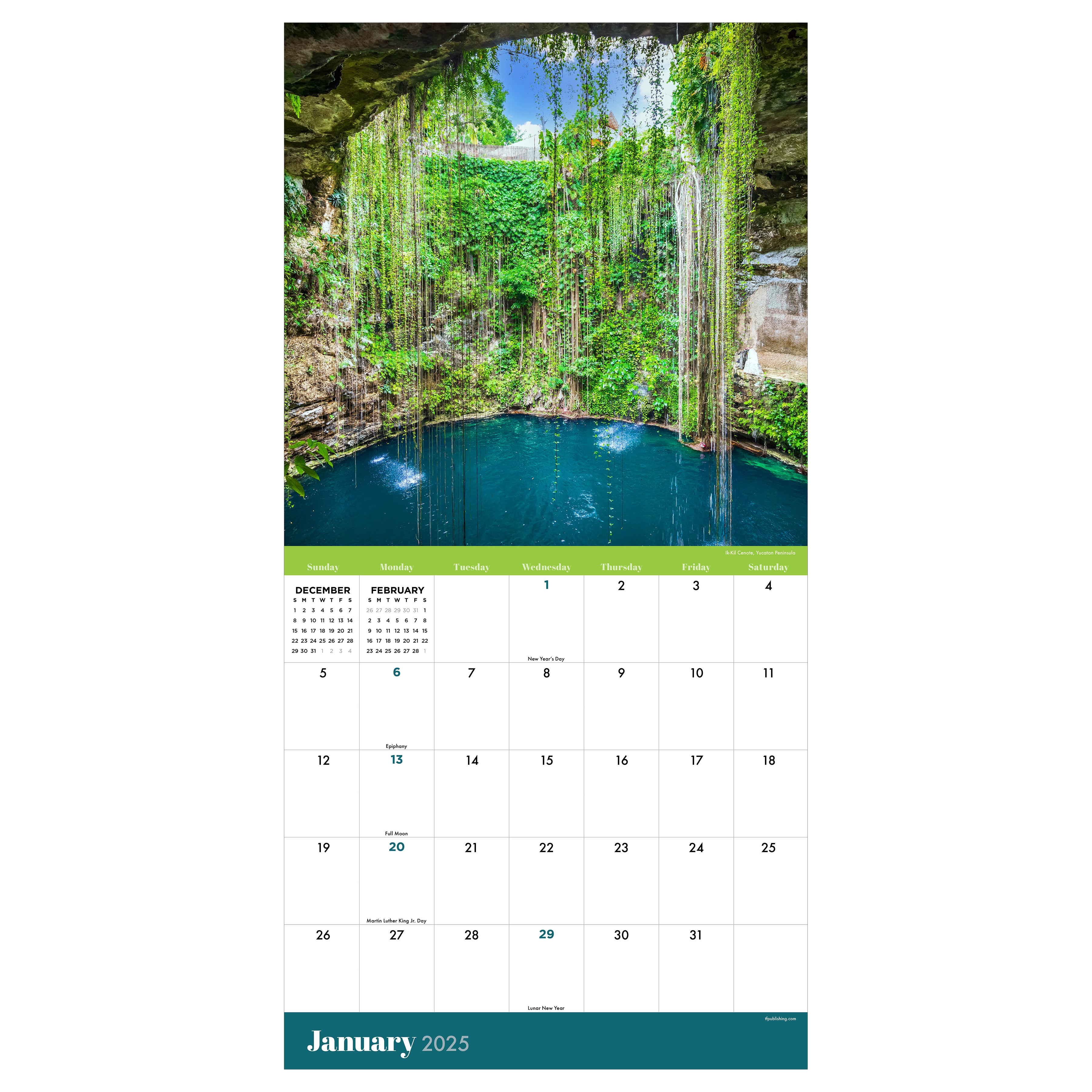 2025 Mexico Wall Calendar SELWII