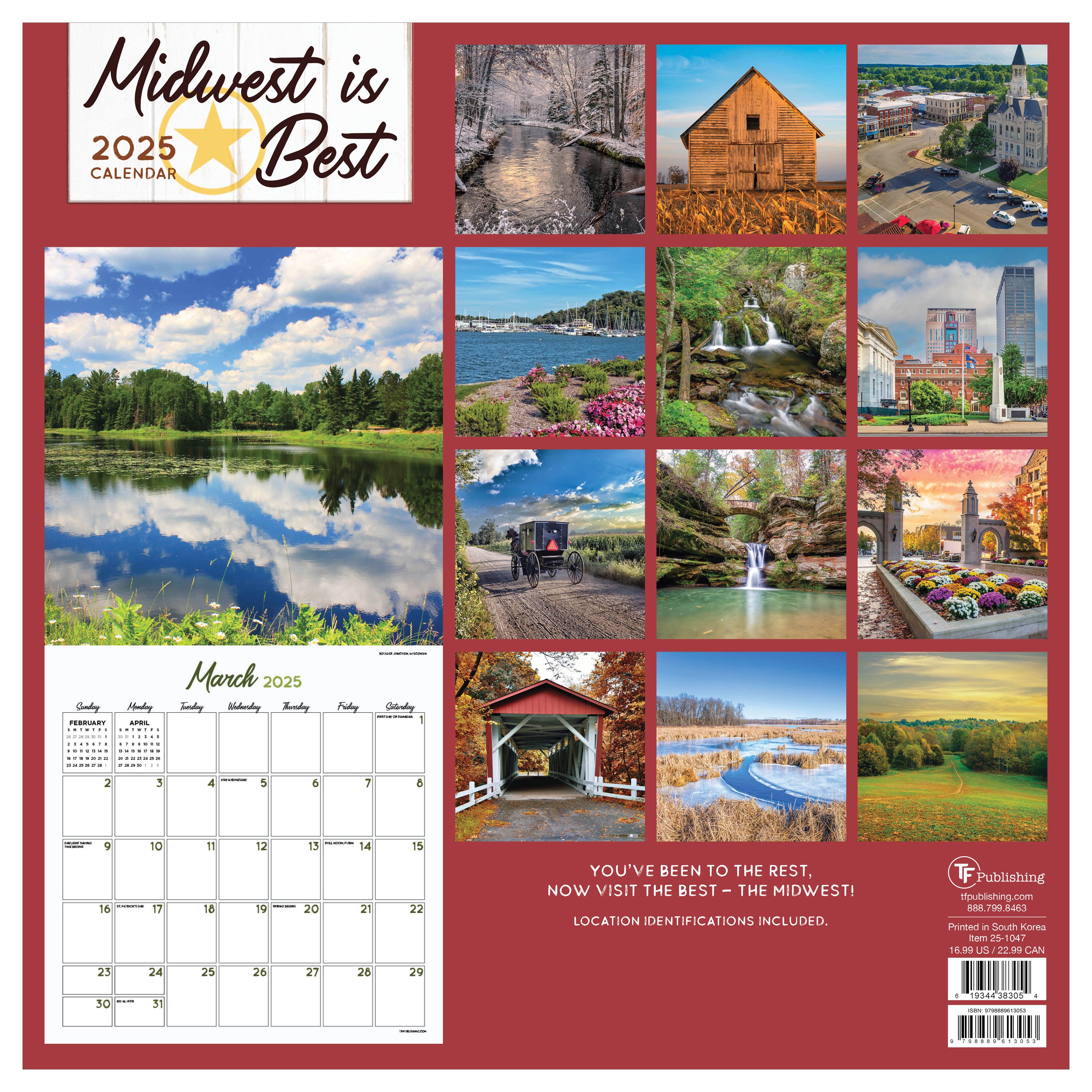 2025 Midwest Is Best Wall Calendar SELWII