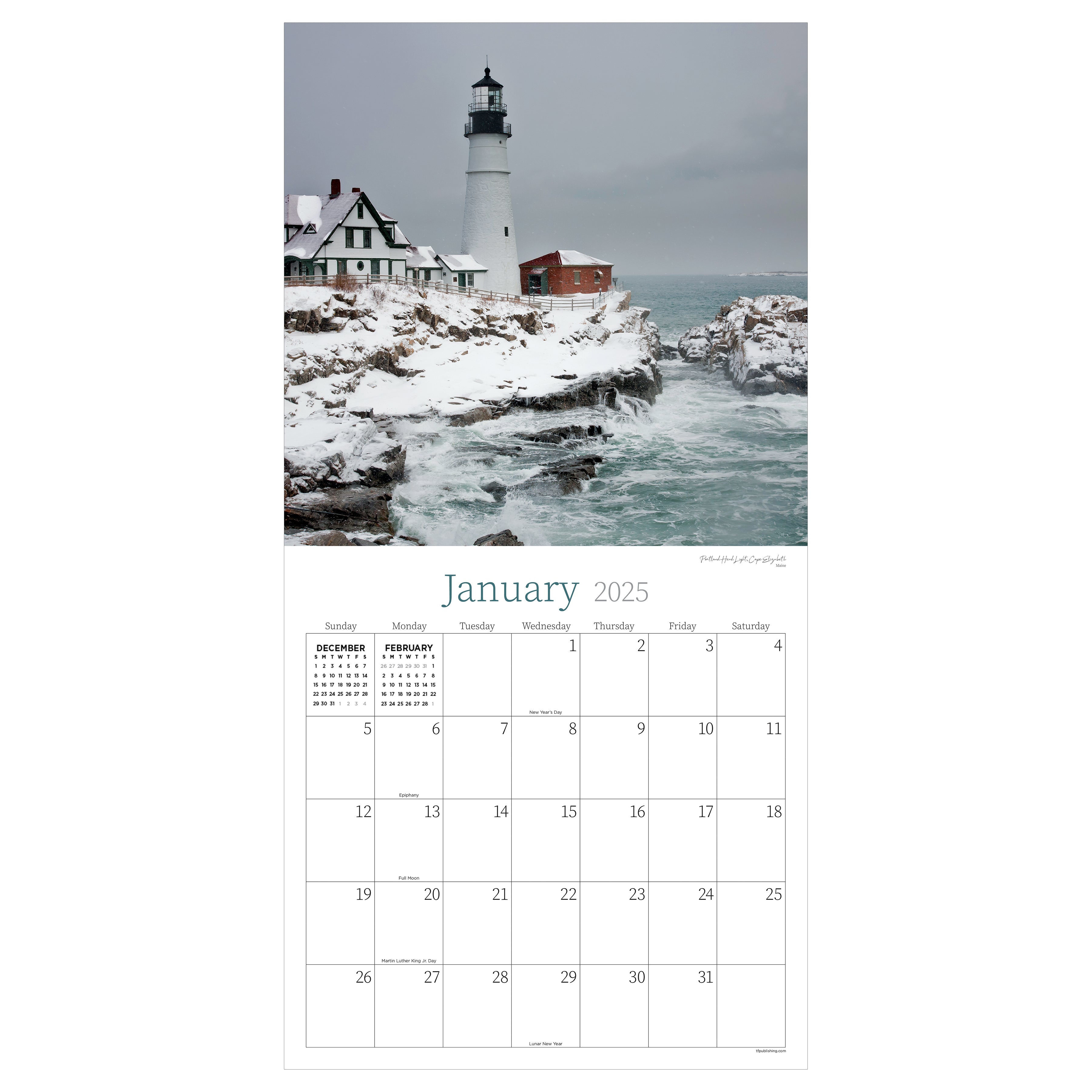 Water's Edge 2025  Wall Calendar on SELWII