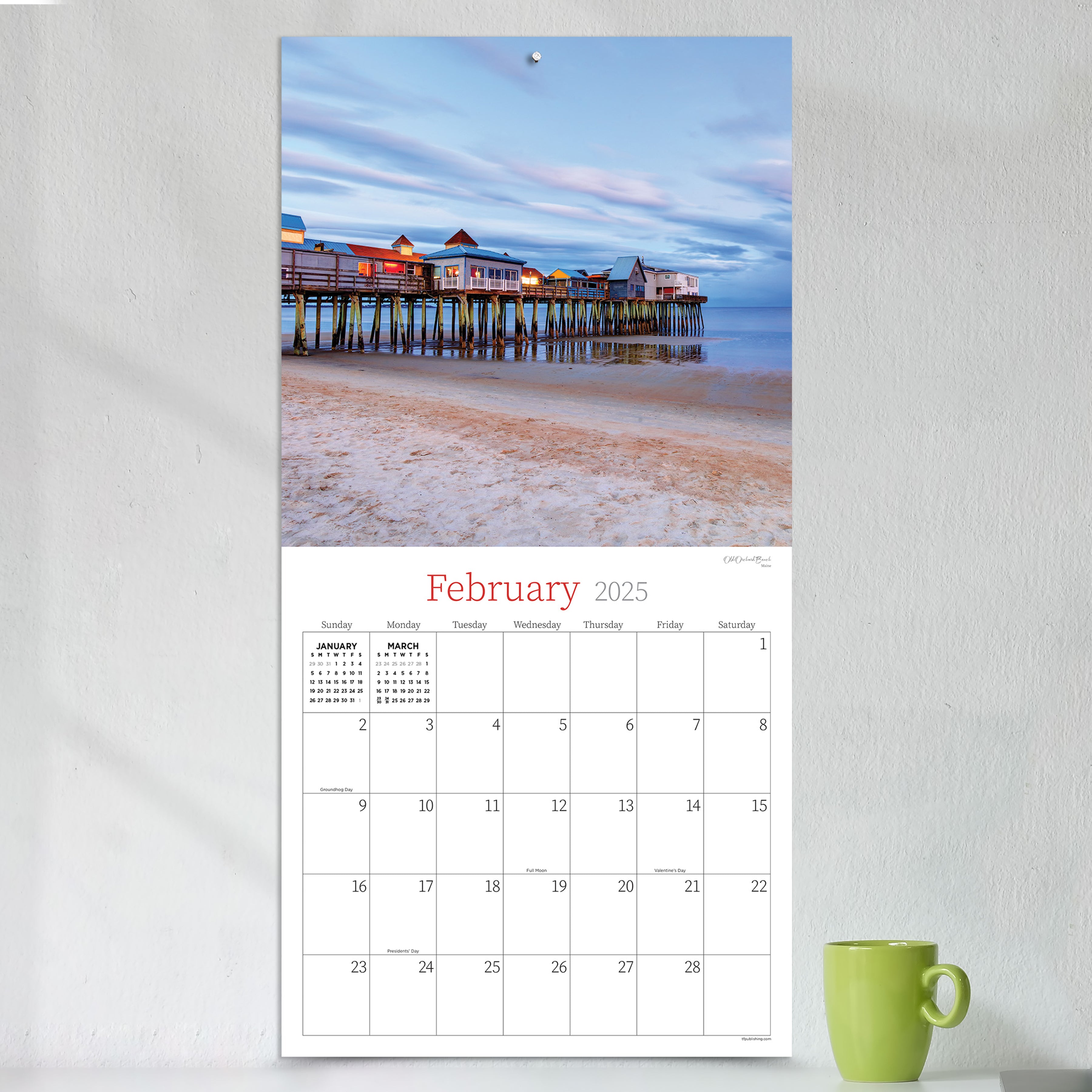 Water's Edge Wall Calendar 2025 