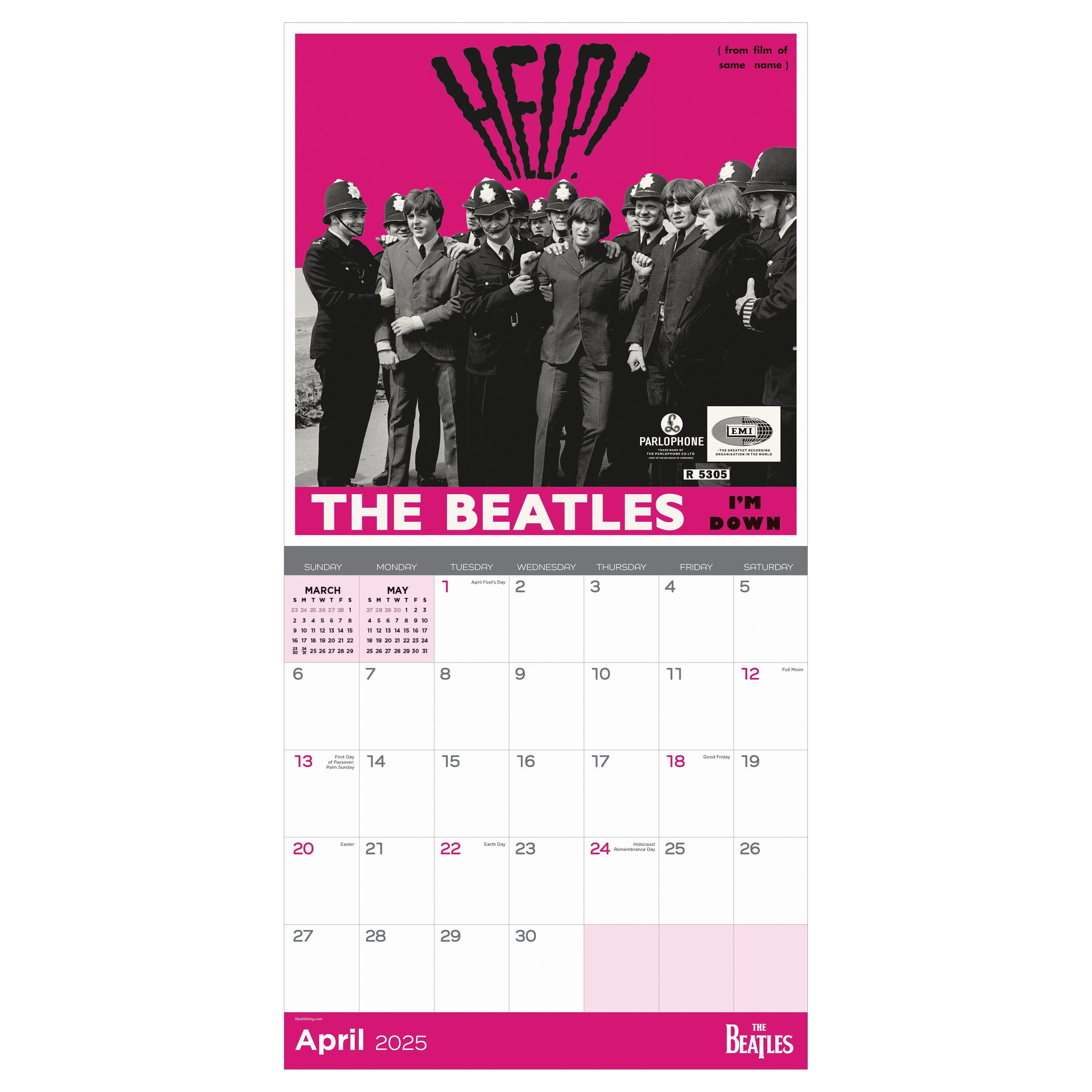 2025 The Beatles: Albums & Artwork Wall Calendar on SELWII