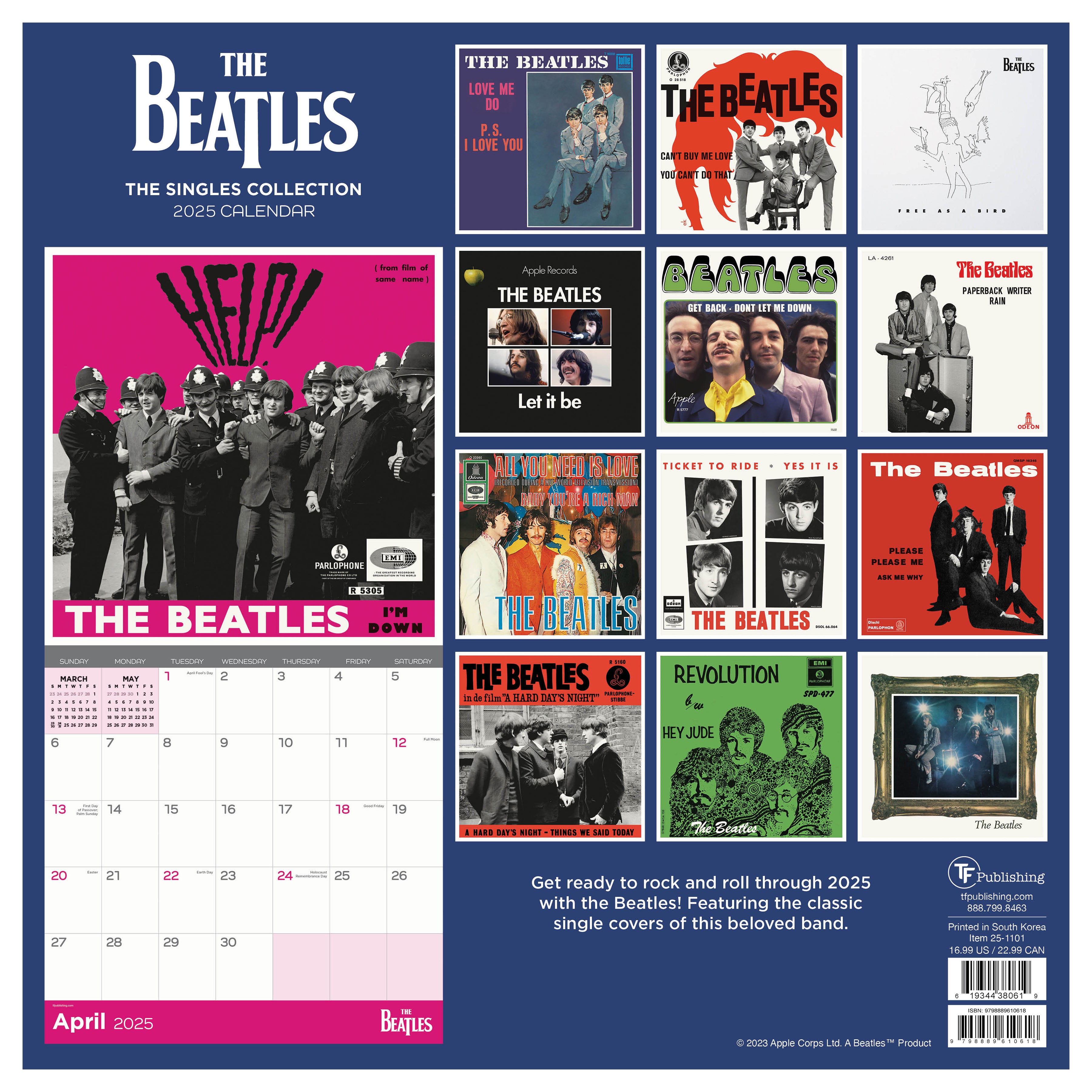 Albums & Artwork Wall Calendar 2025 from The Beatles: