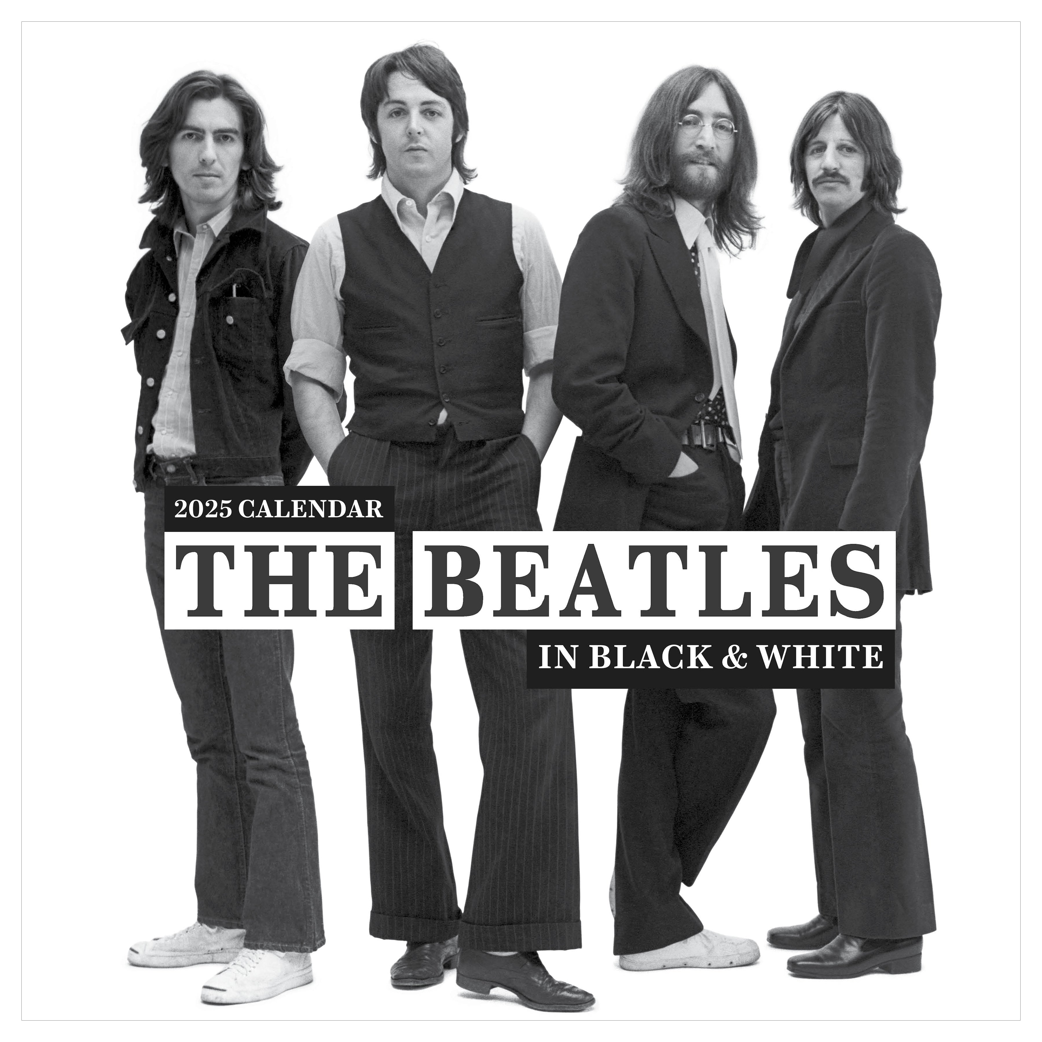 The Beatles Black & White Wall Calendar 2025 2025 