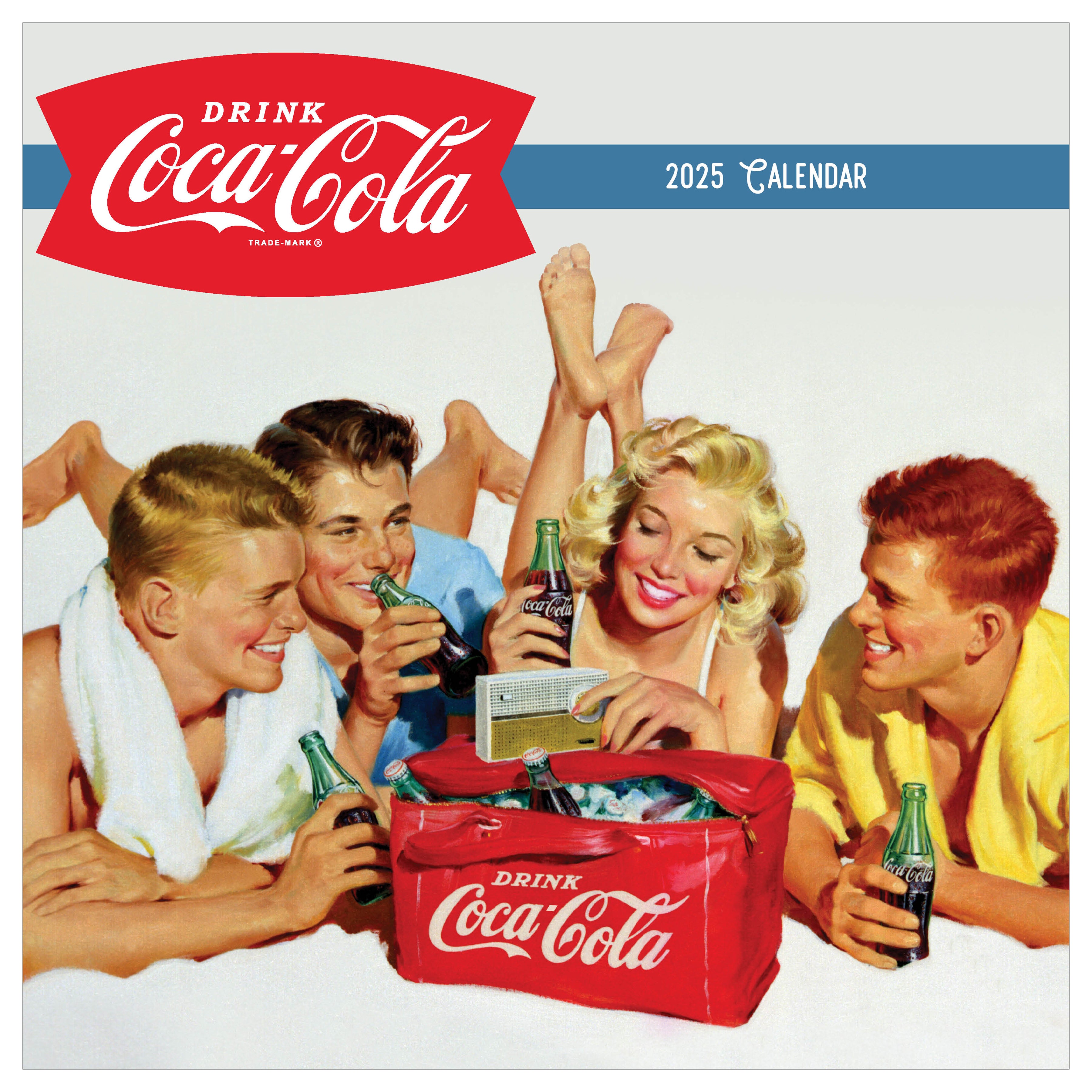 2025 Coca-Cola: Vintage Nostalgia Wall Calendar SELWII