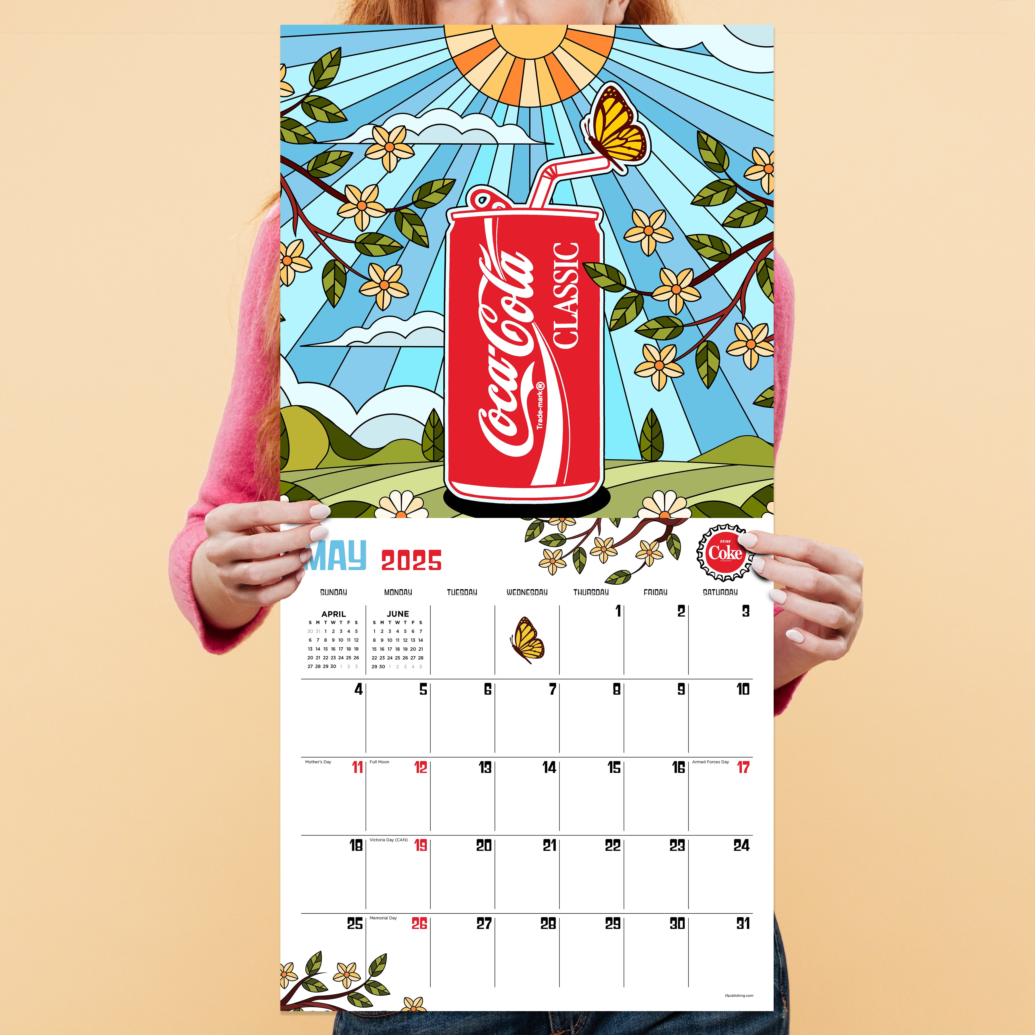 2025 Coca-Cola: Retro & Refreshed! Wall Calendar SELWII