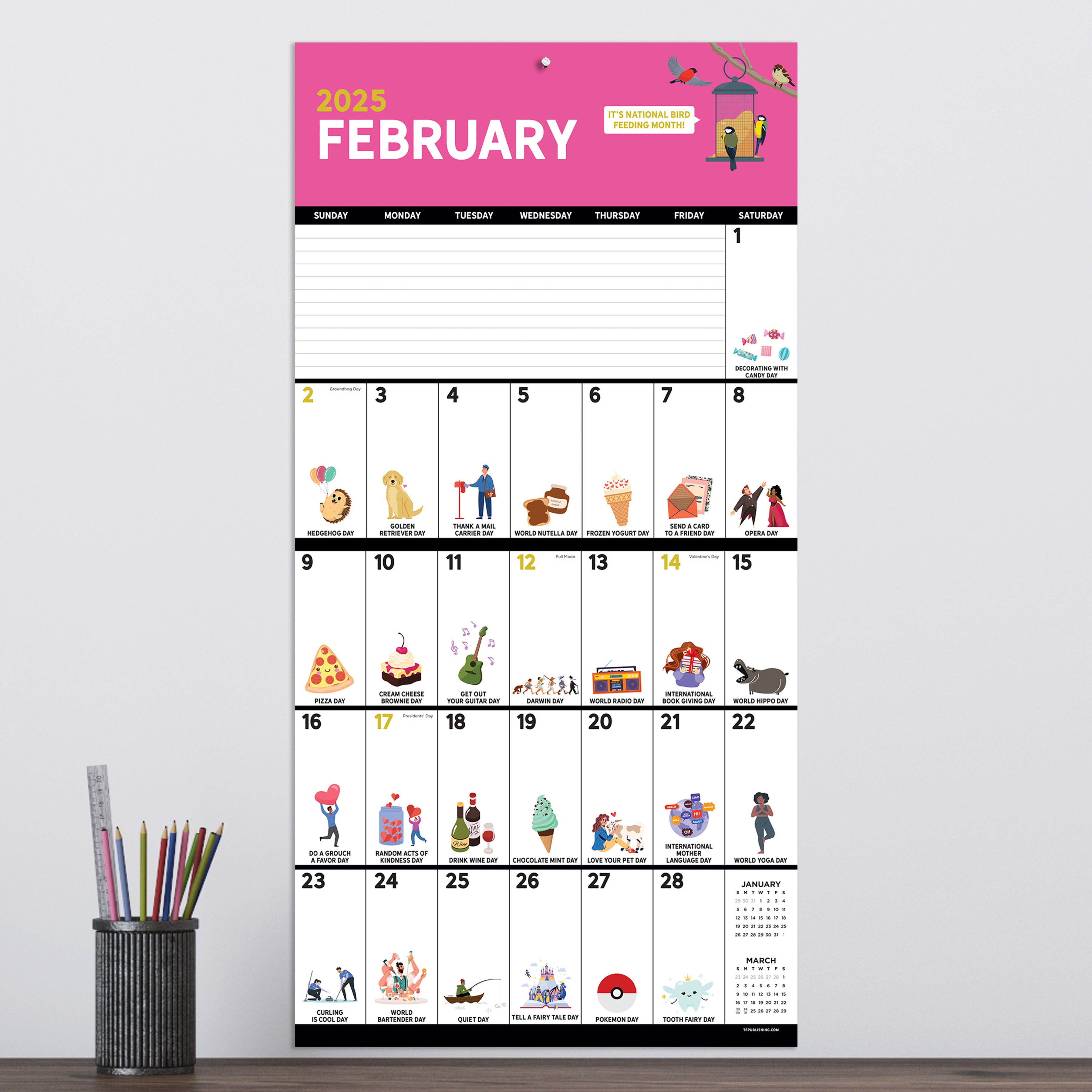 2025 Every Day's A Holiday Wall Calendar SELWII