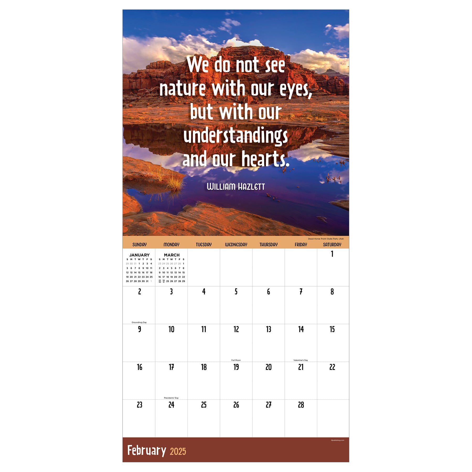 2025 Great Outdoors Wall Calendar SELWII