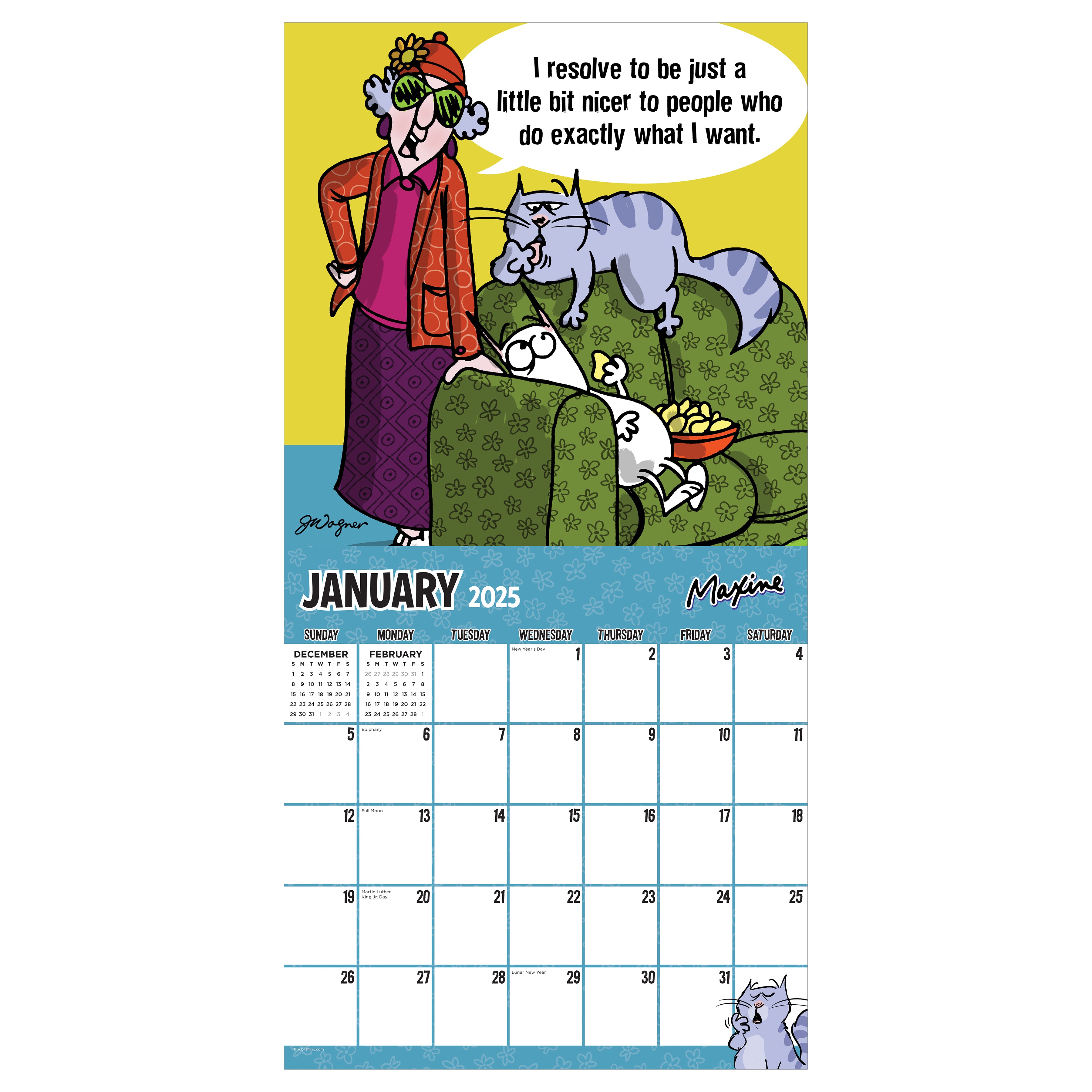 2025 Maxine Wall Calendar SELWII