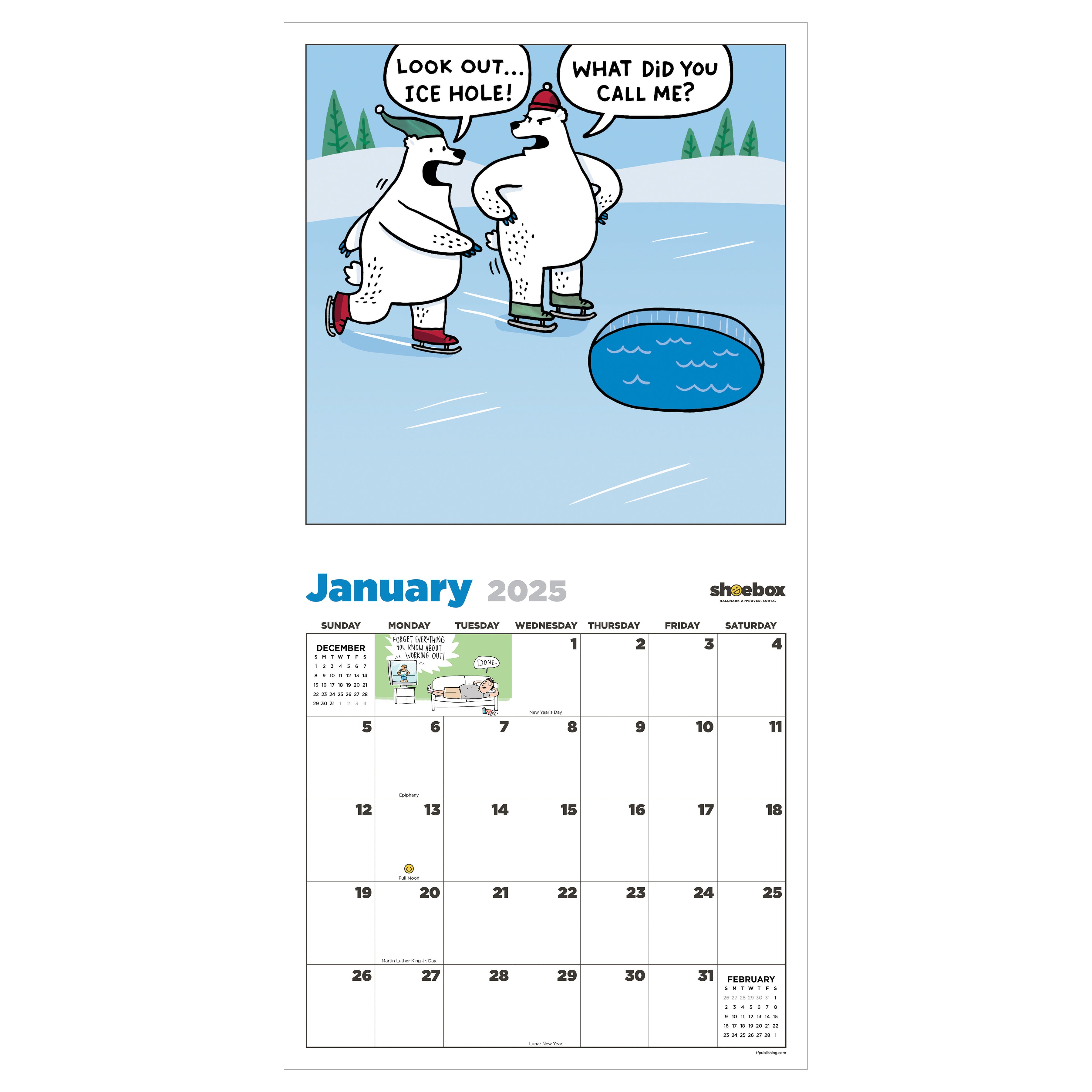 2025 Shoebox Wall Calendar SELWII