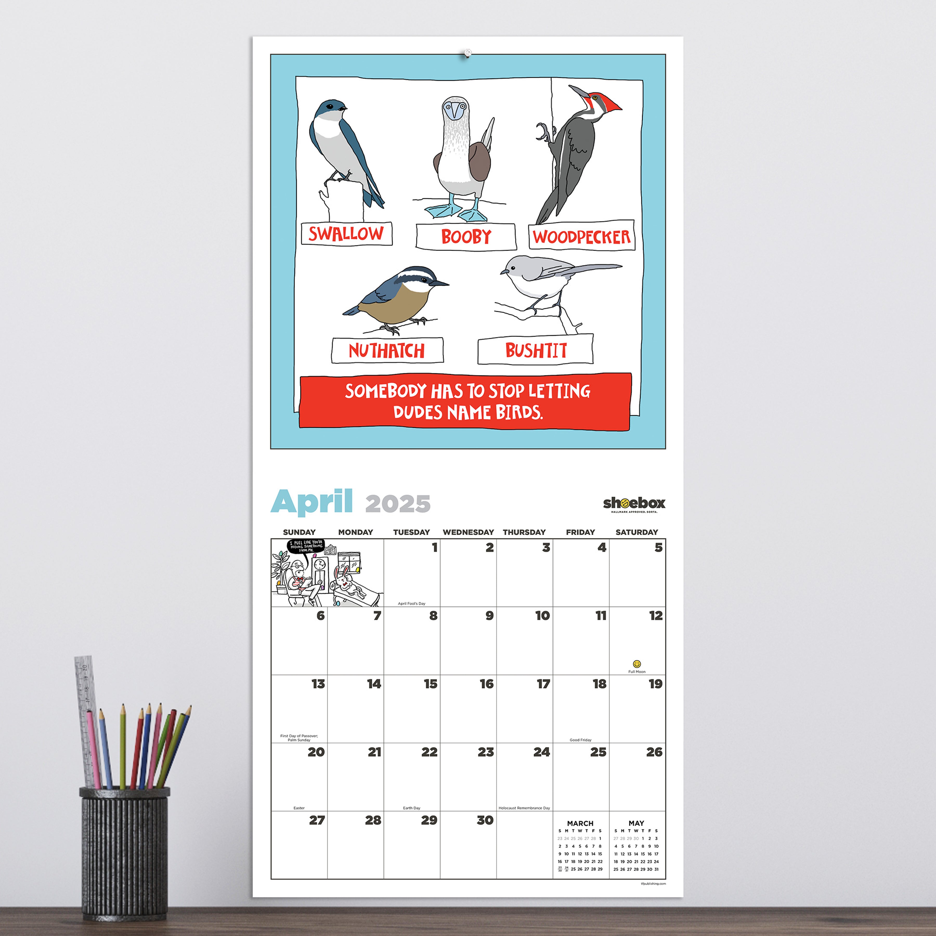 2025 Shoebox Wall Calendar SELWII