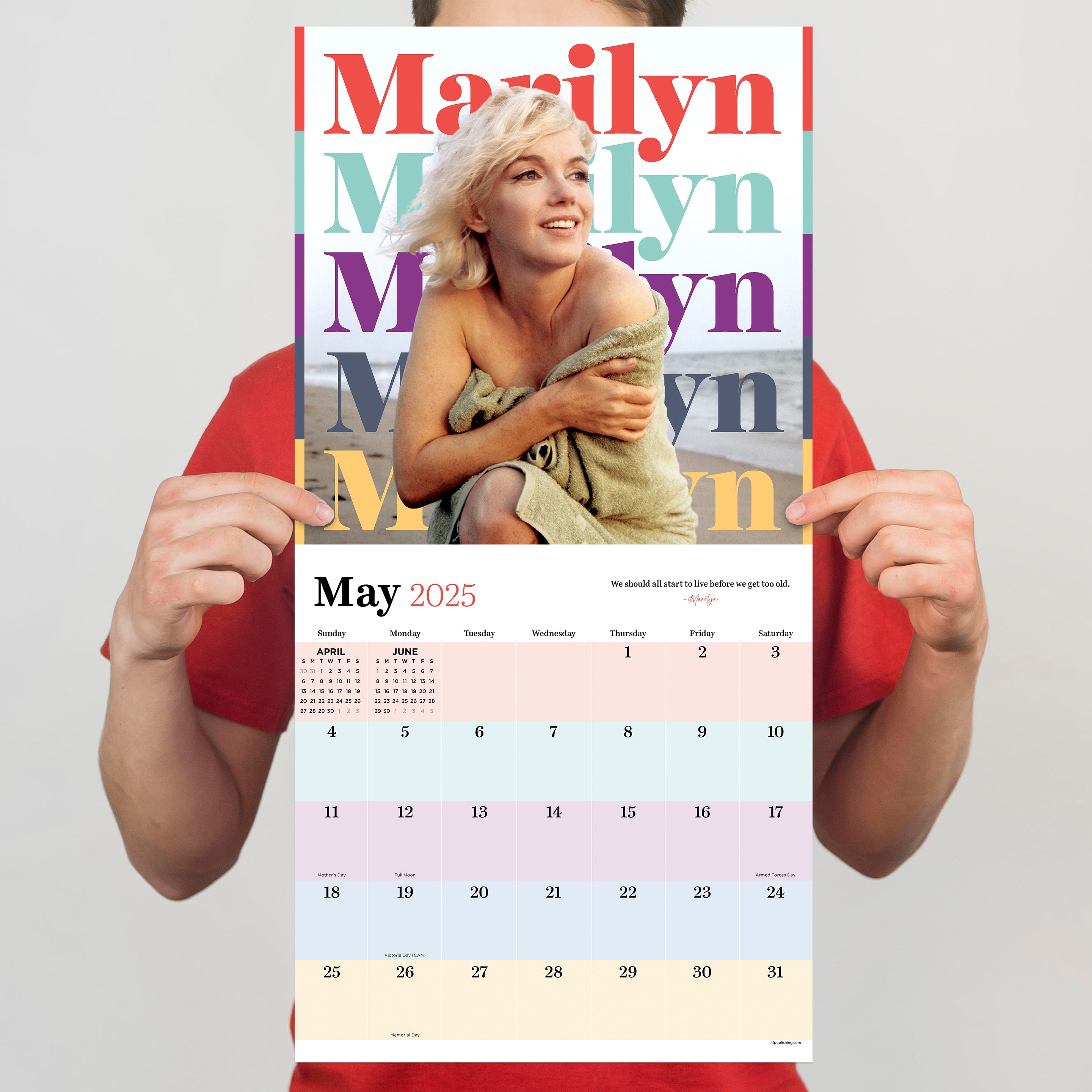 2025 Marilyn Monroe Wall Calendar SELWII