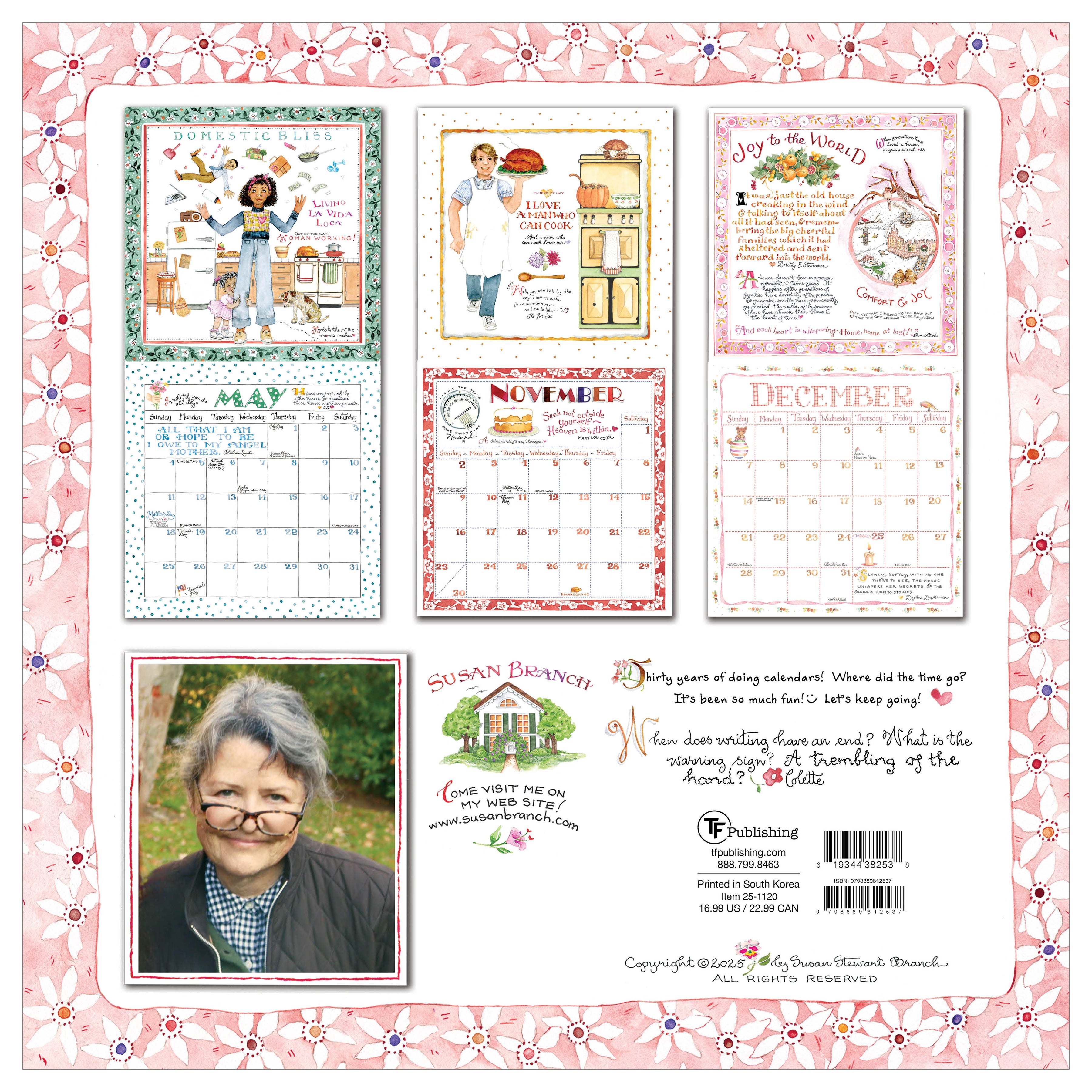 2025 Susan Branch Wall Calendar SELWII