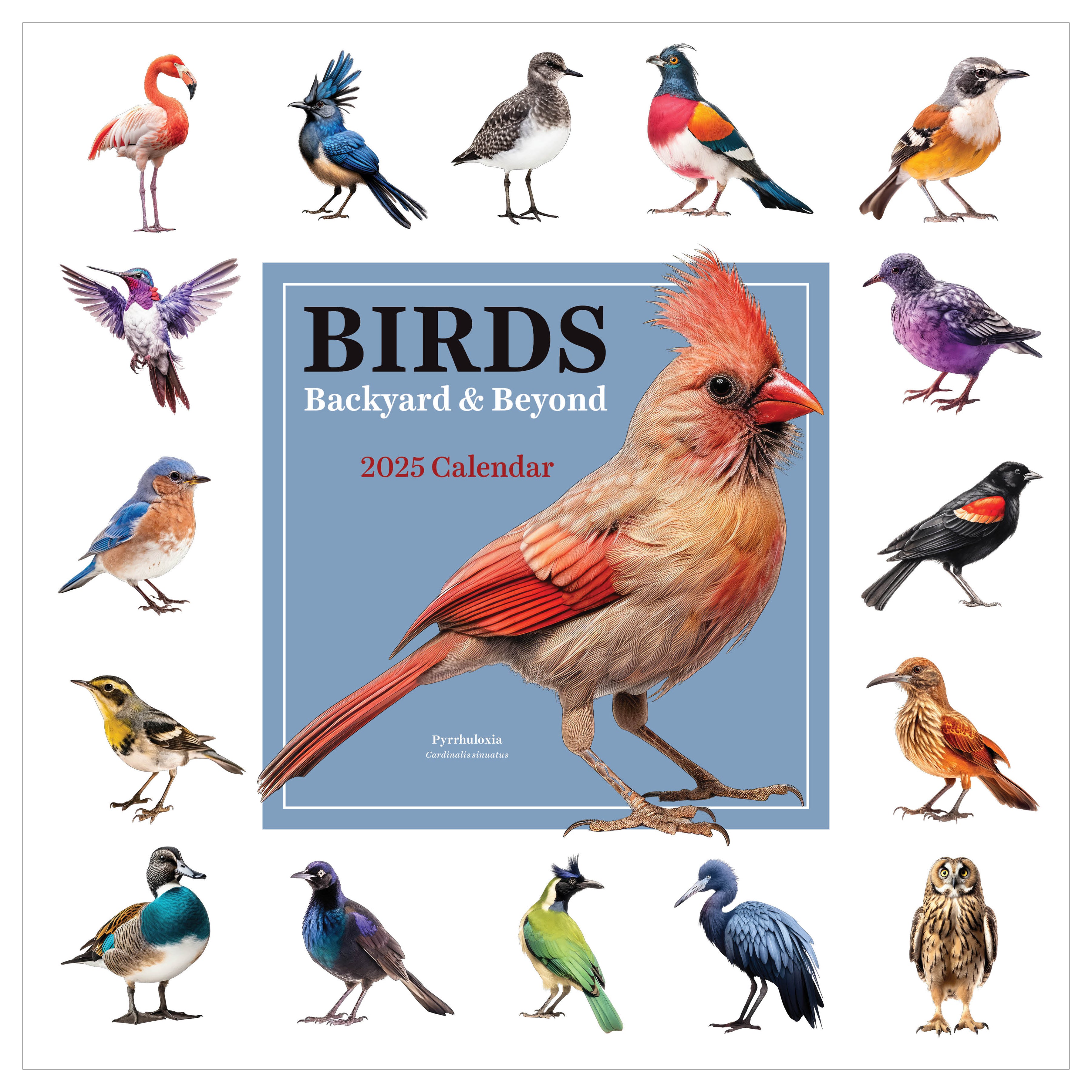 2025 Birds: Backyard and Beyond Wall Calendar SELWII