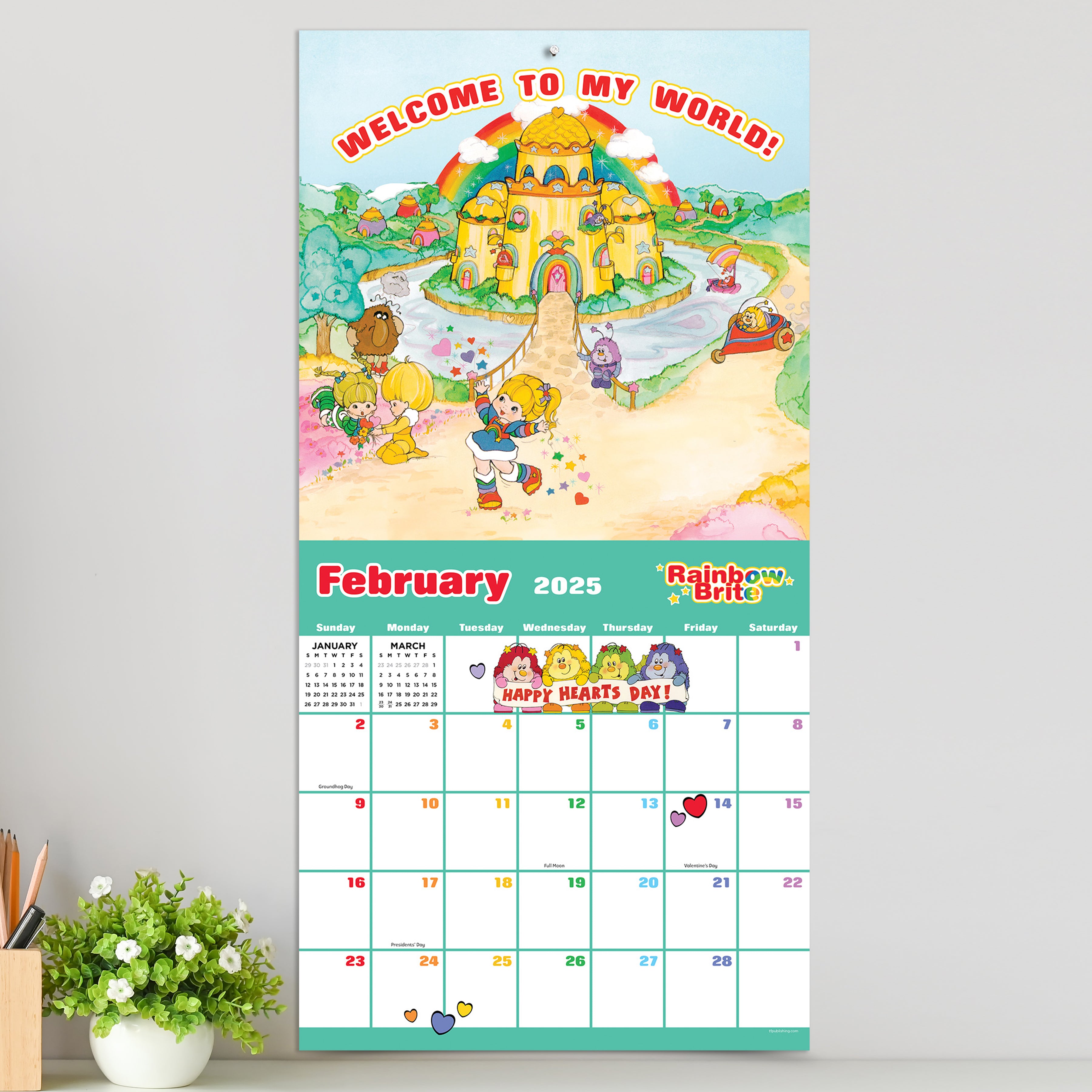 2025 Rainbow Brite Wall Calendar SELWII