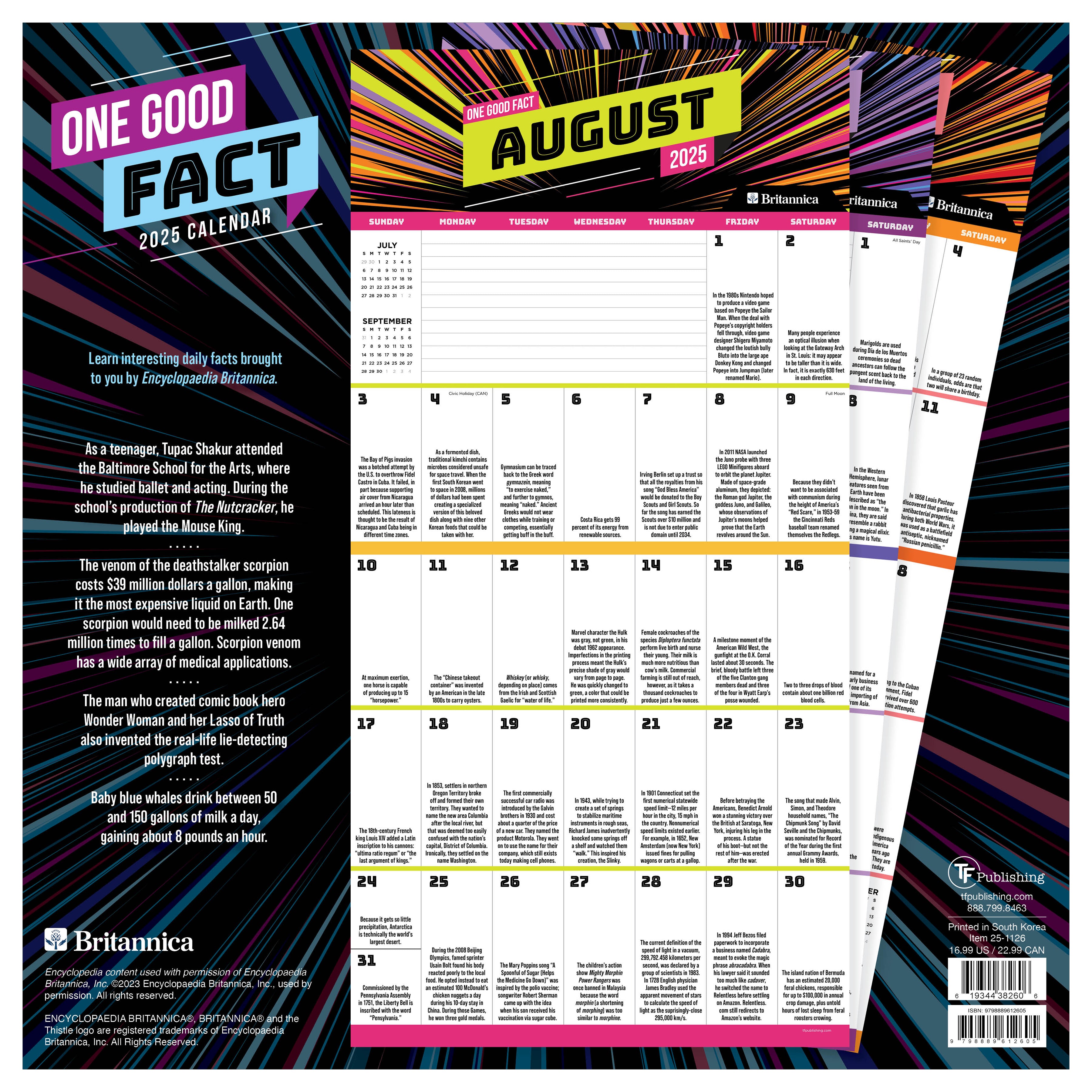 2025 One Good Fact Wall Calendar SELWII