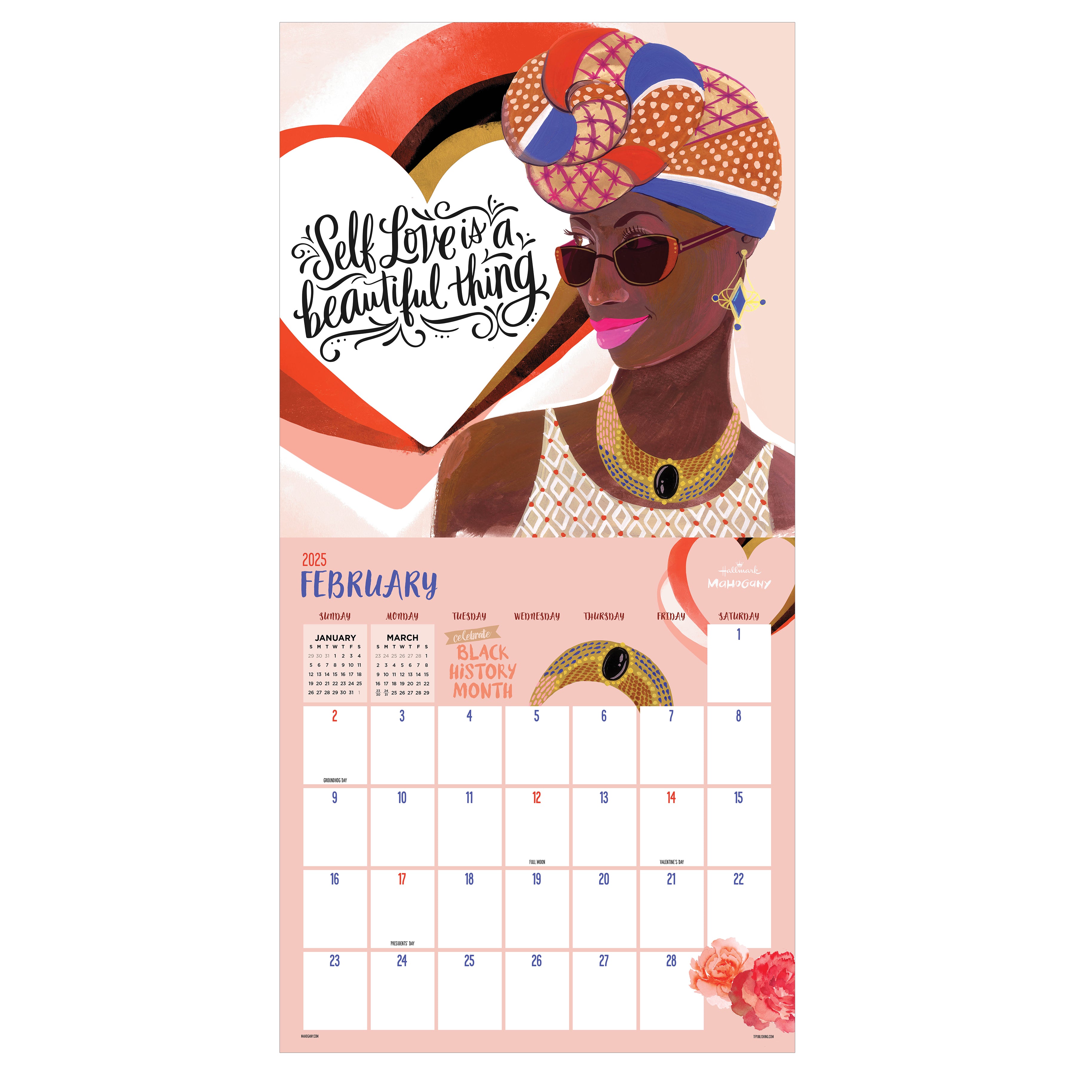 2025 Mahogany Wall Calendar SELWII