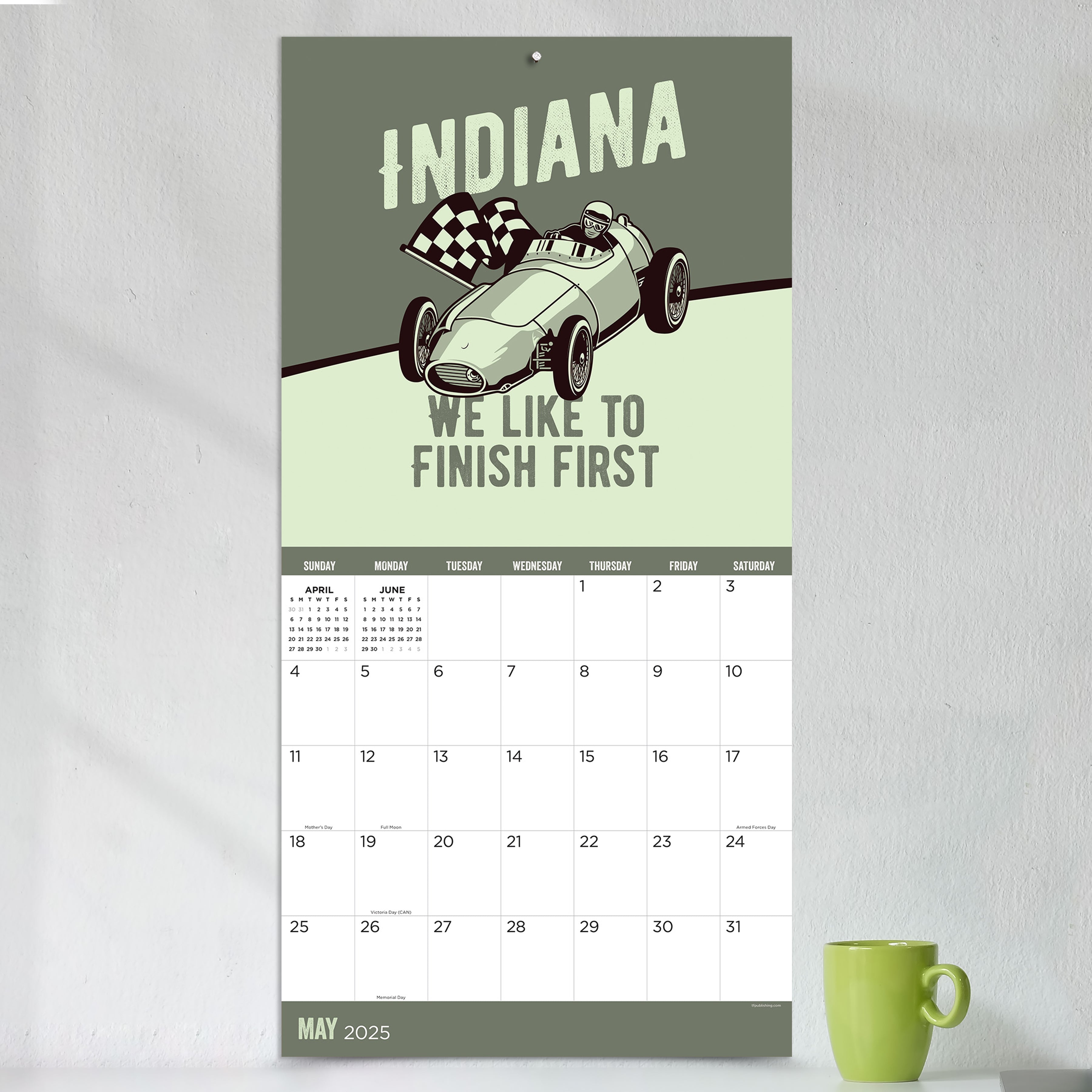 2025 Home: Indiana Wall Calendar SELWII