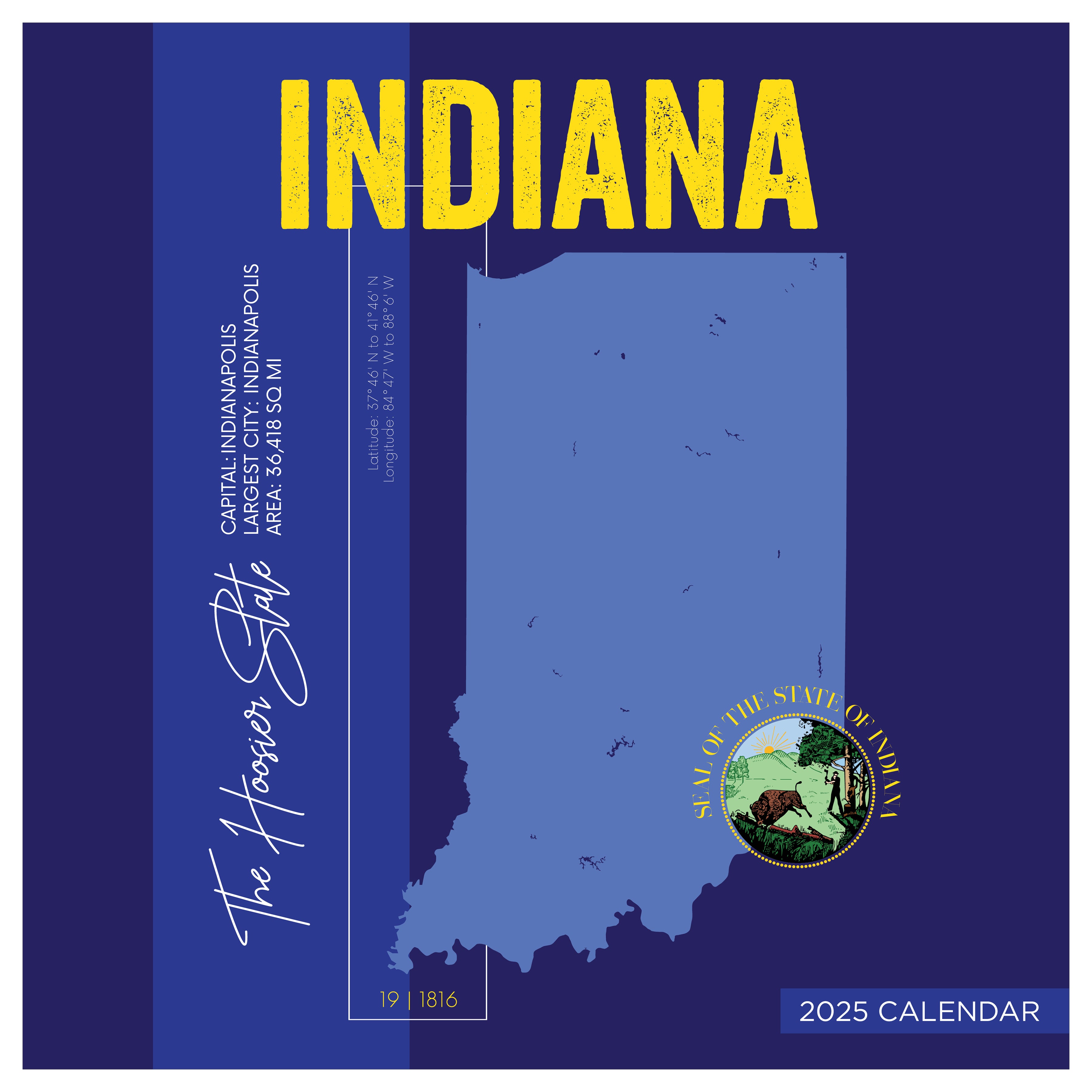 2025 Home: Indiana Wall Calendar SELWII