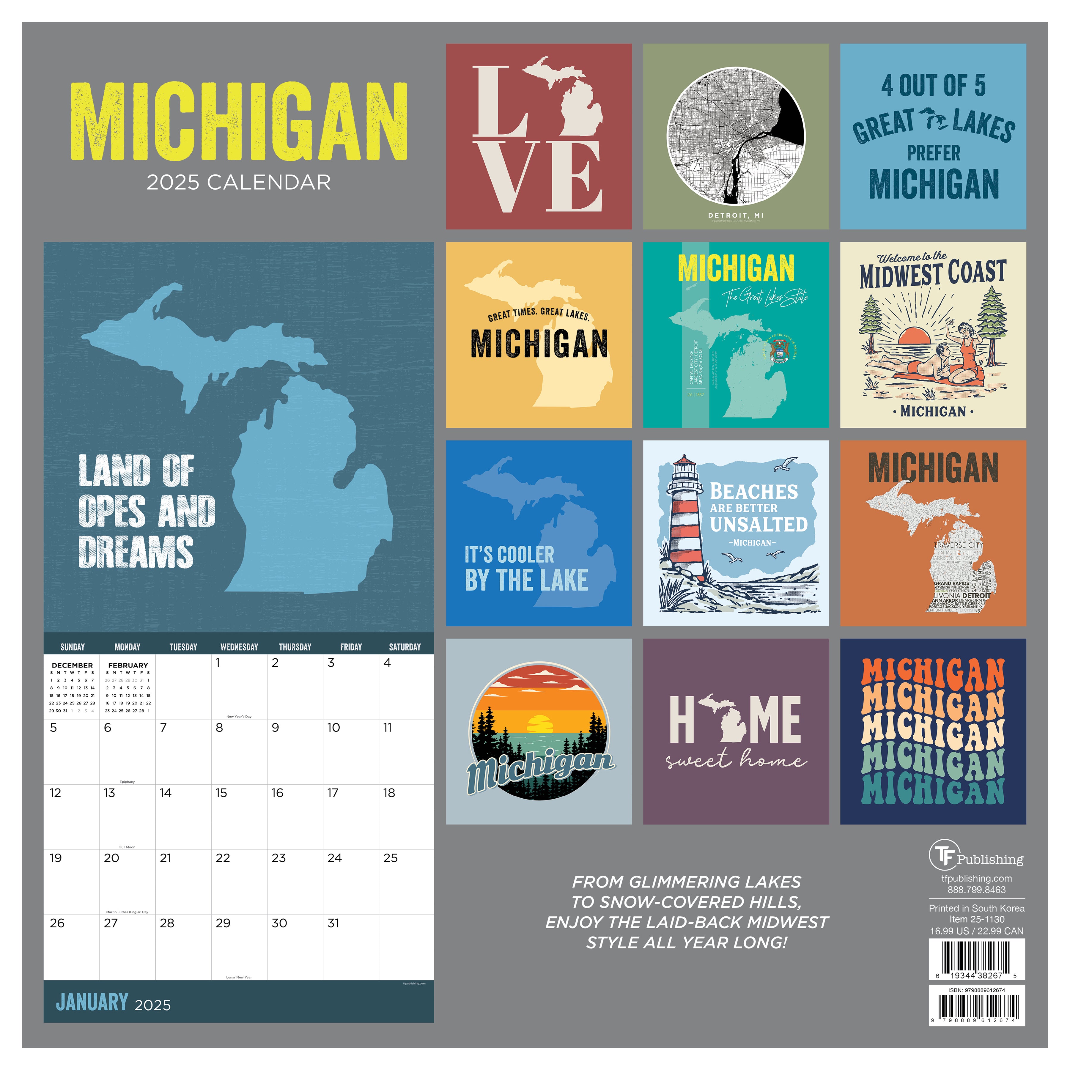 Michigan Wall Calendar SELWII