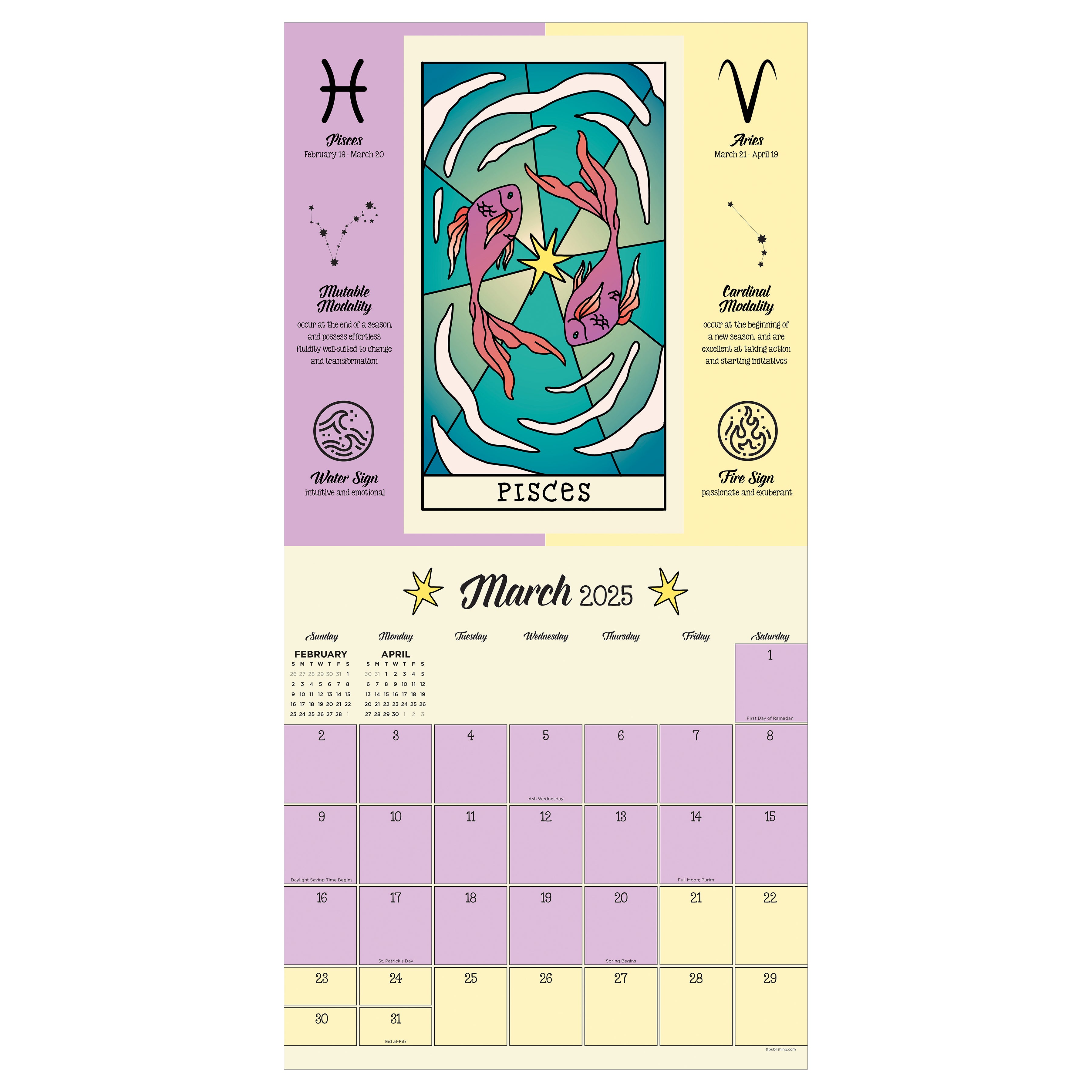 2025 Astrology Wall Calendar SELWII