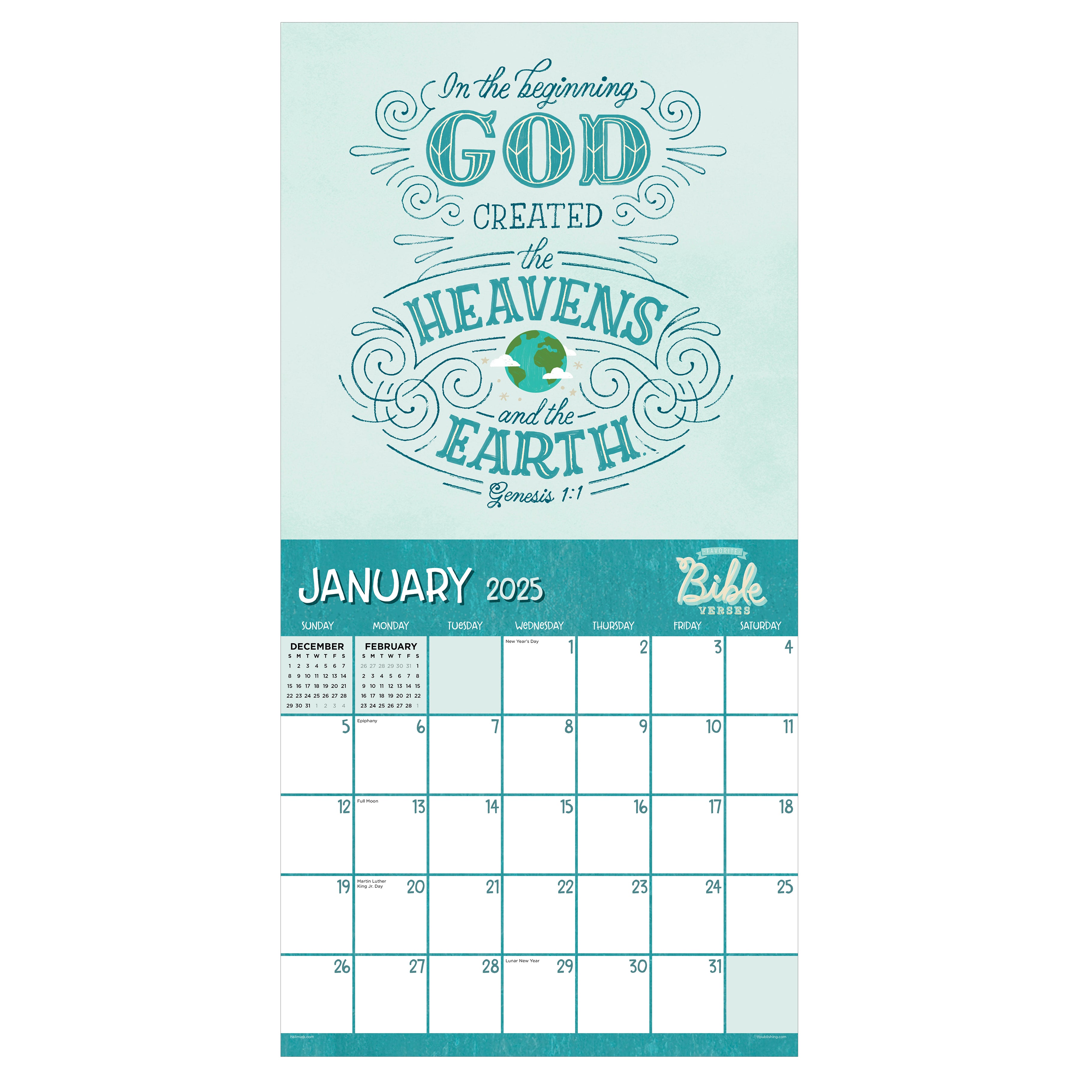 2025 Bible Verses Wall Calendar SELWII