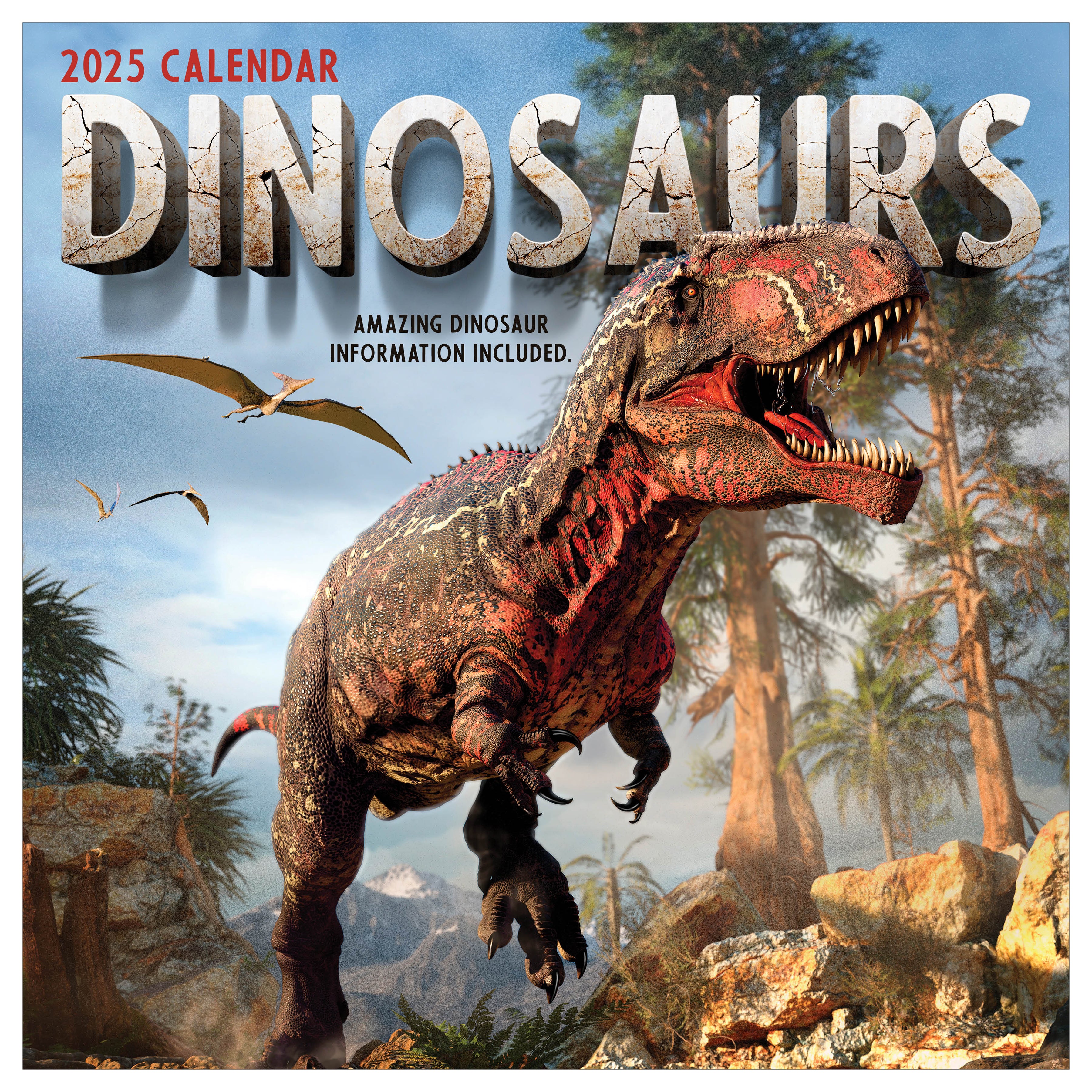 2025 Dinosaurs Wall Calendar SELWII