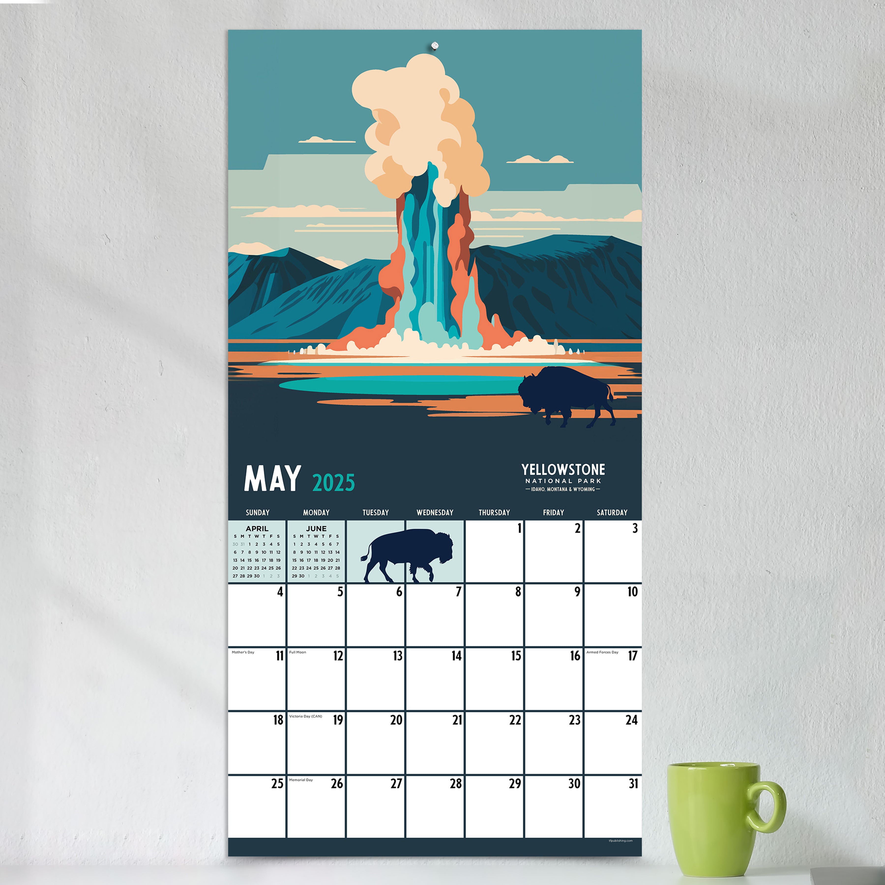 2025 National Parks-Art Wall Calendar SELWII