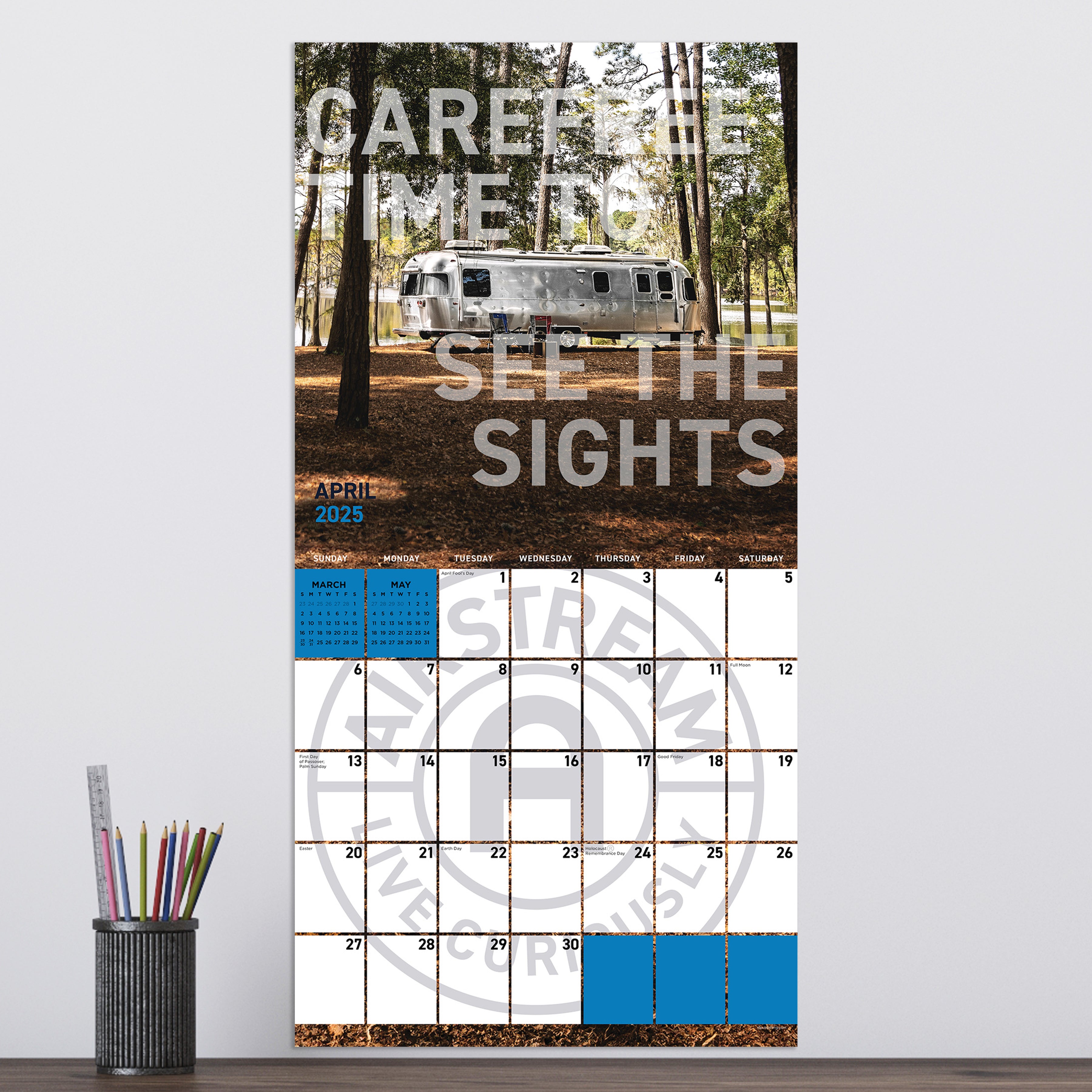 Airstream: Live Riveted Wall Calendar 2025 