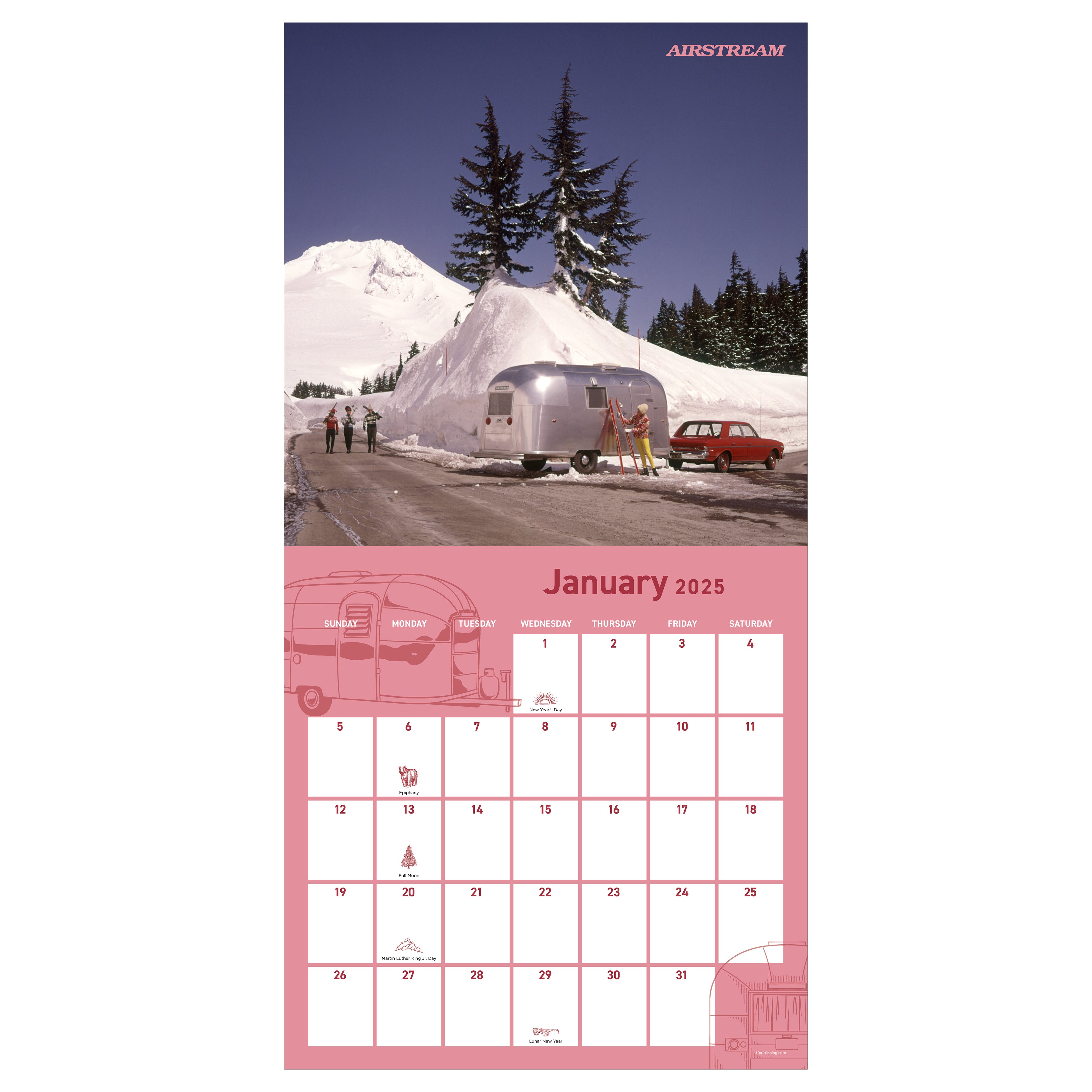 Airstream: Heritage Wall Calendar  2025 