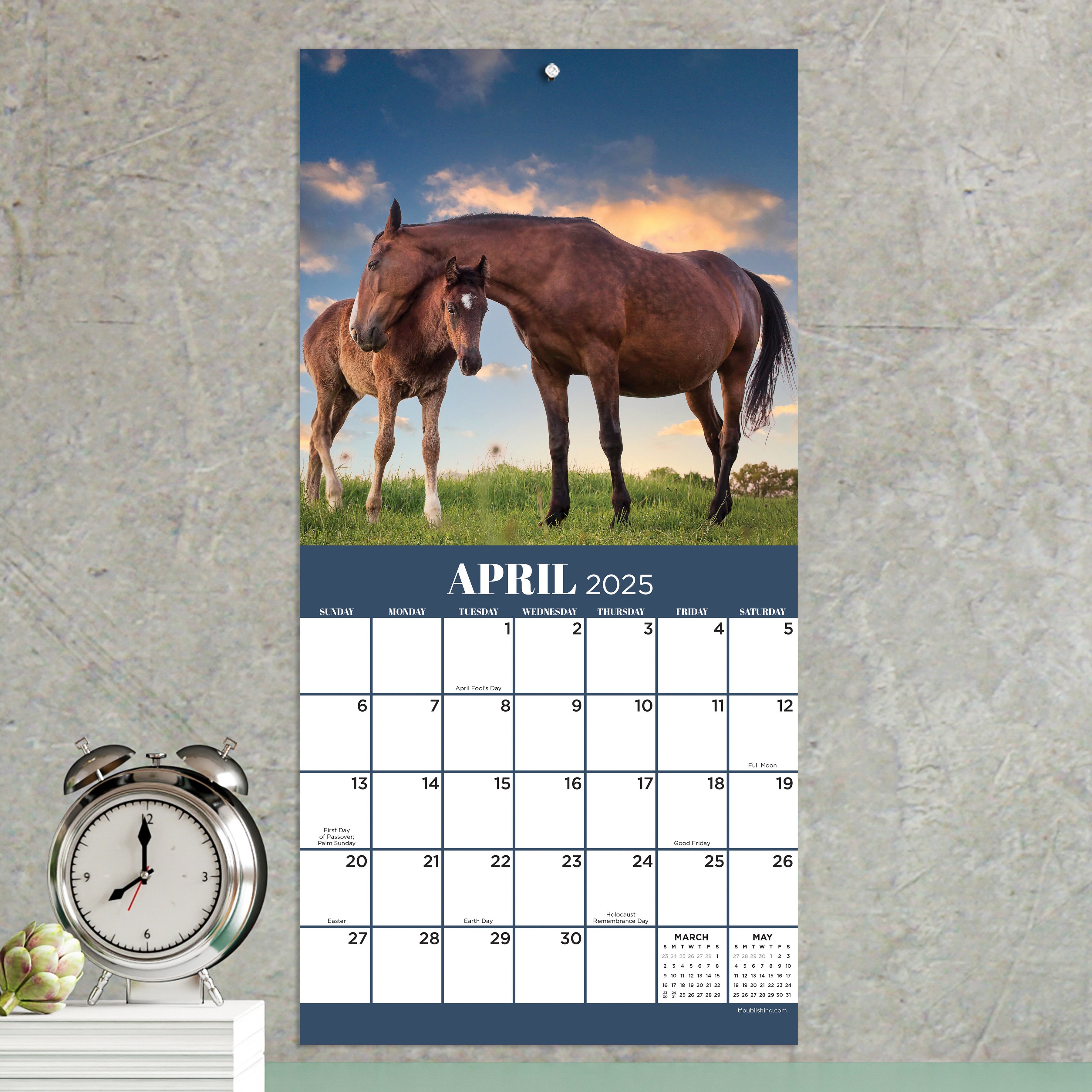 2025 Horses Mini Calendar SELWII