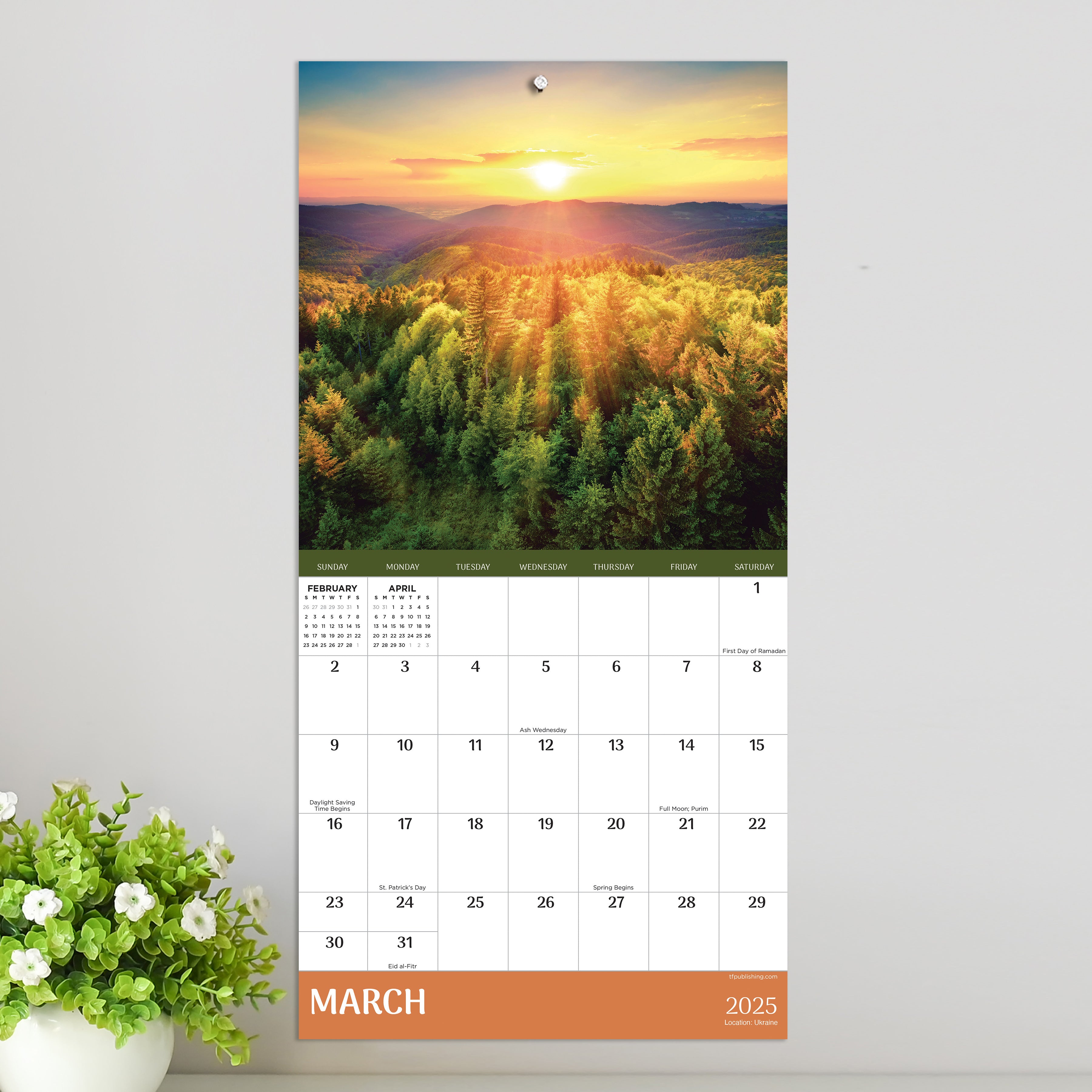 2025 Sunsets Mini Calendar SELWII