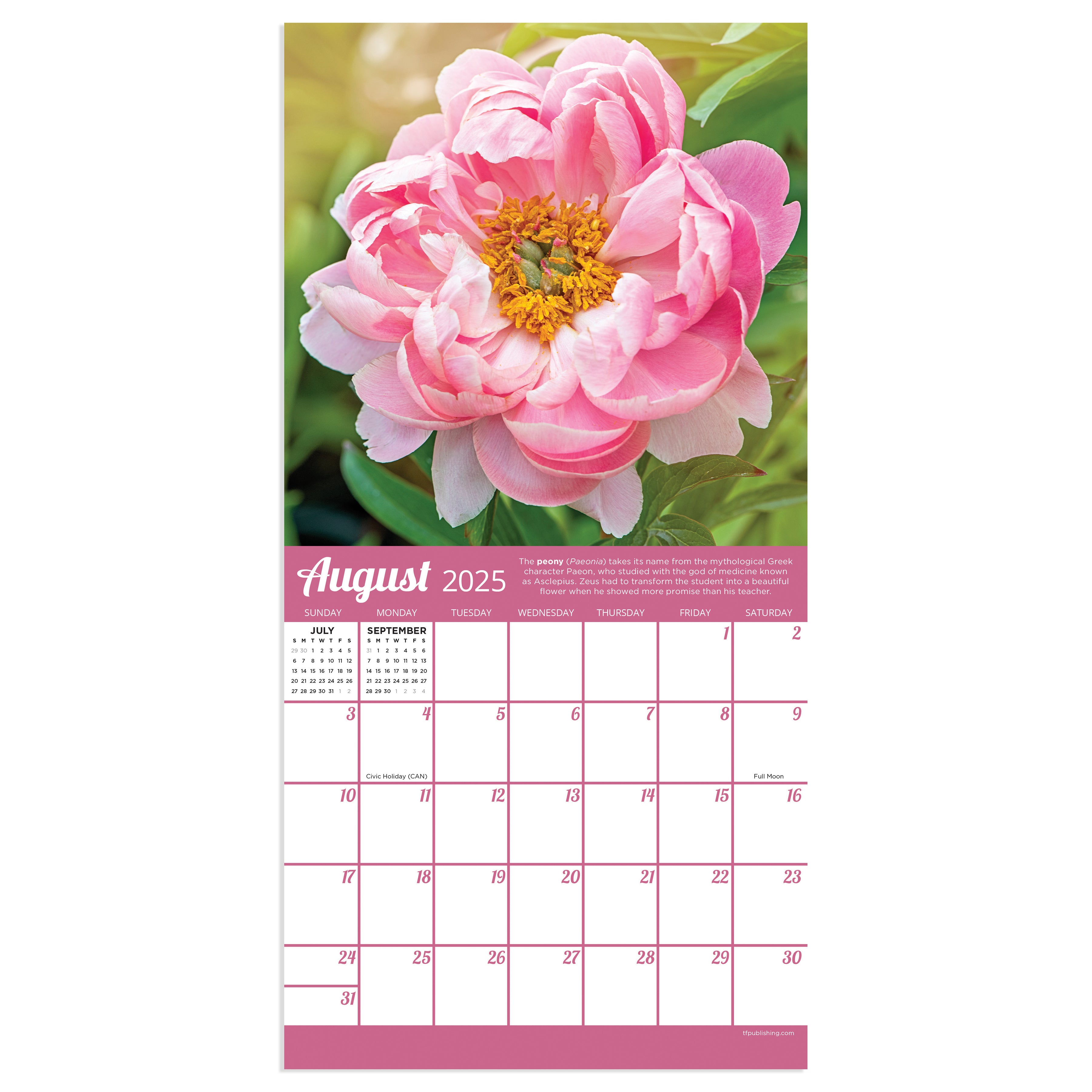 2025 Flowers Mini Calendar SELWII