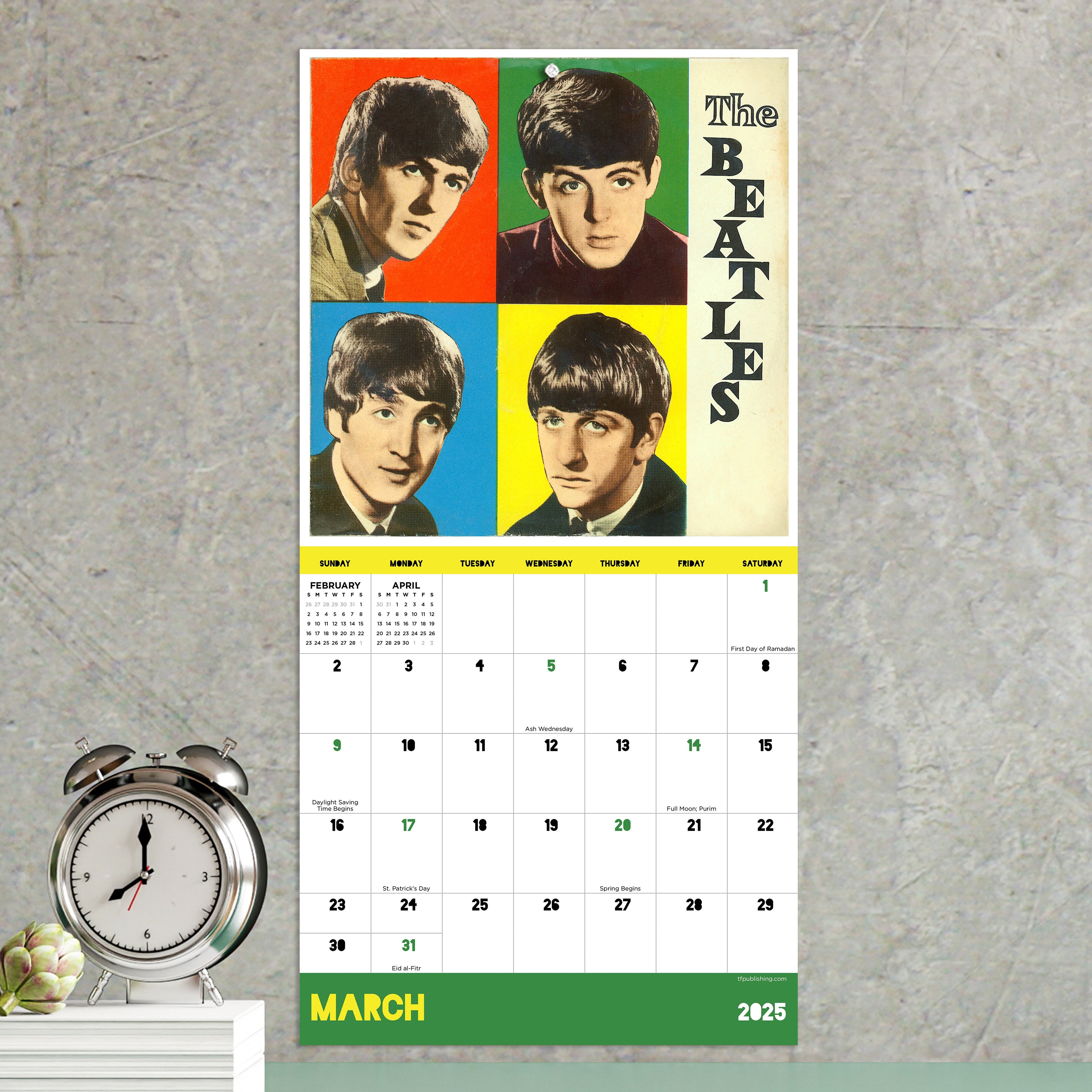 2025 The Beatles Mini Calendar SELWII