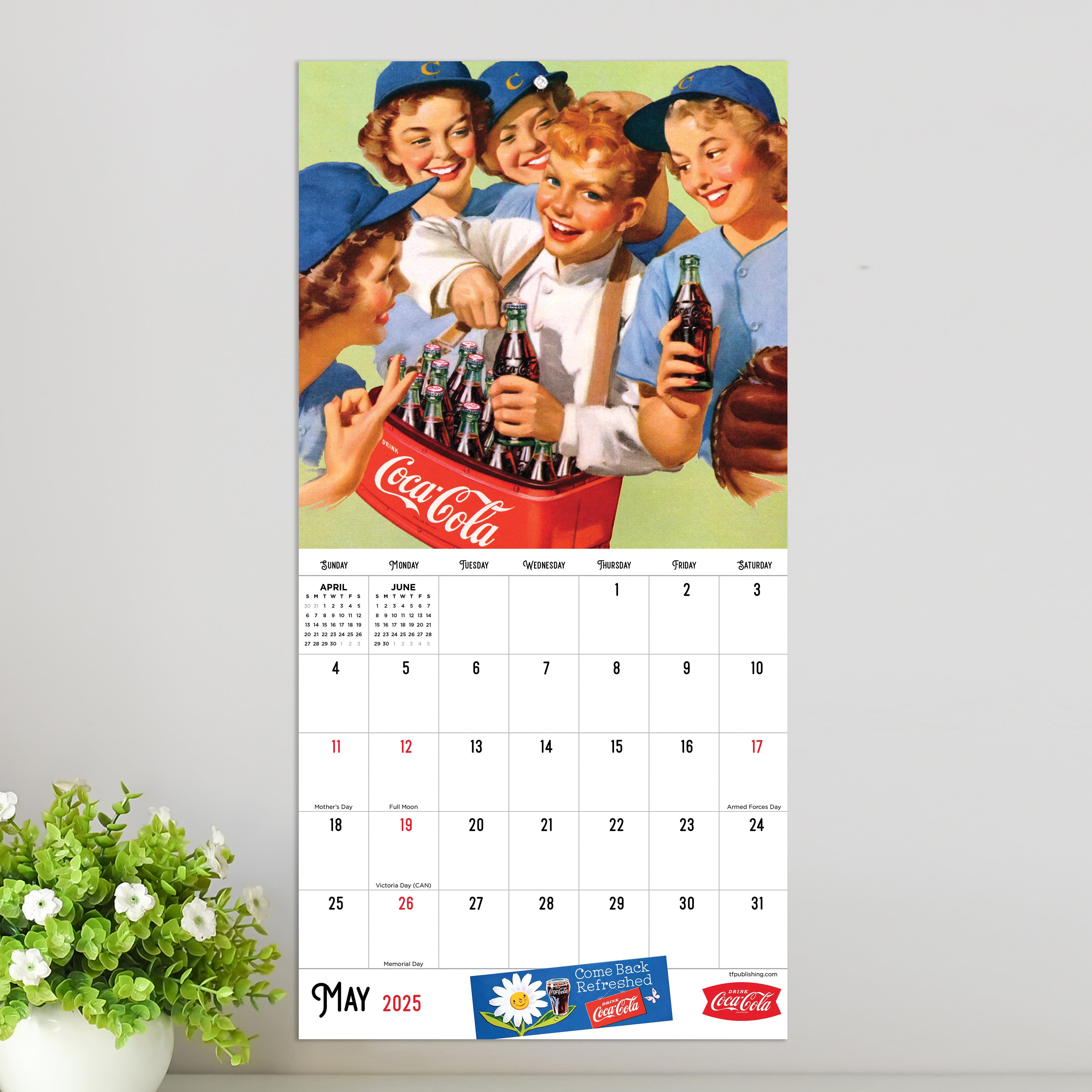 2025 Coca-Cola Mini Calendar SELWII