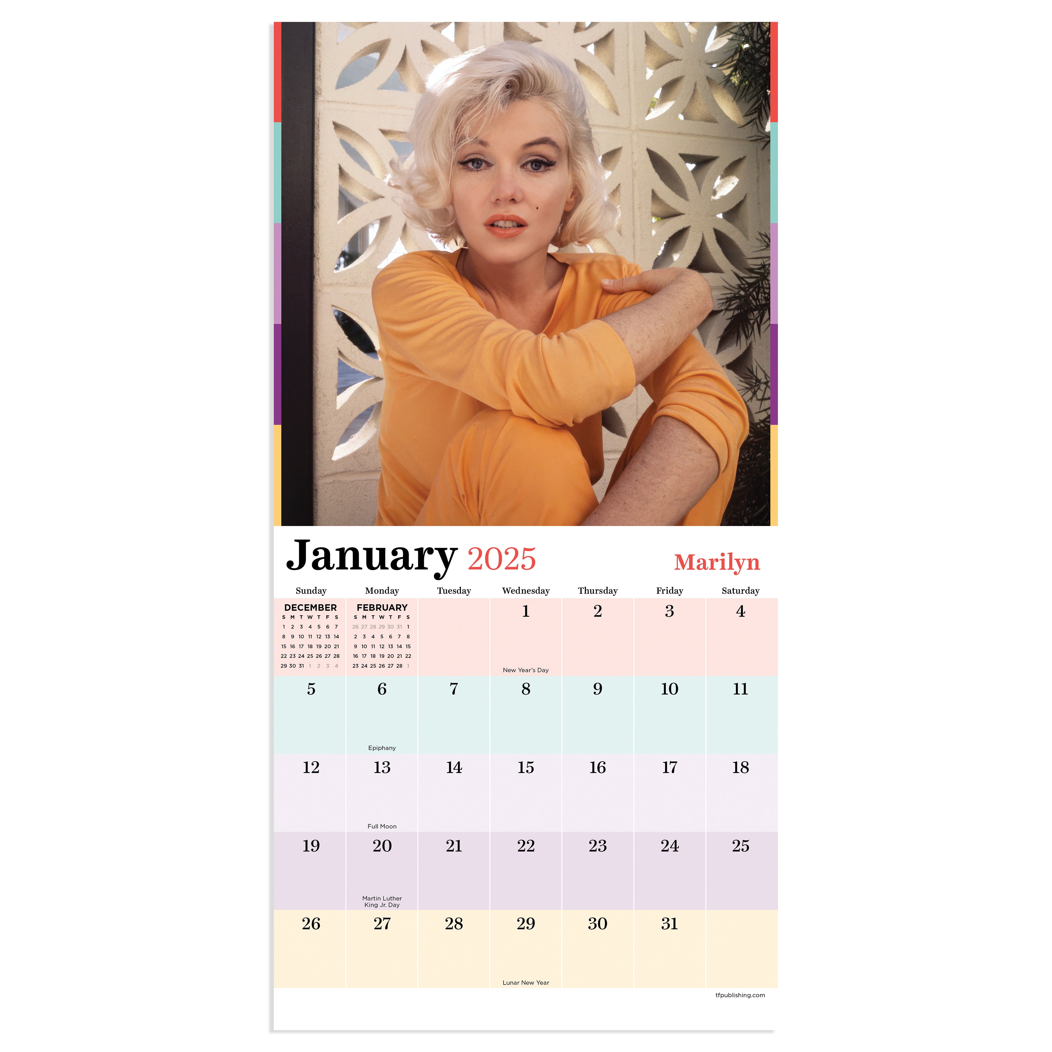 2025 Marilyn Monroe Mini Calendar SELWII