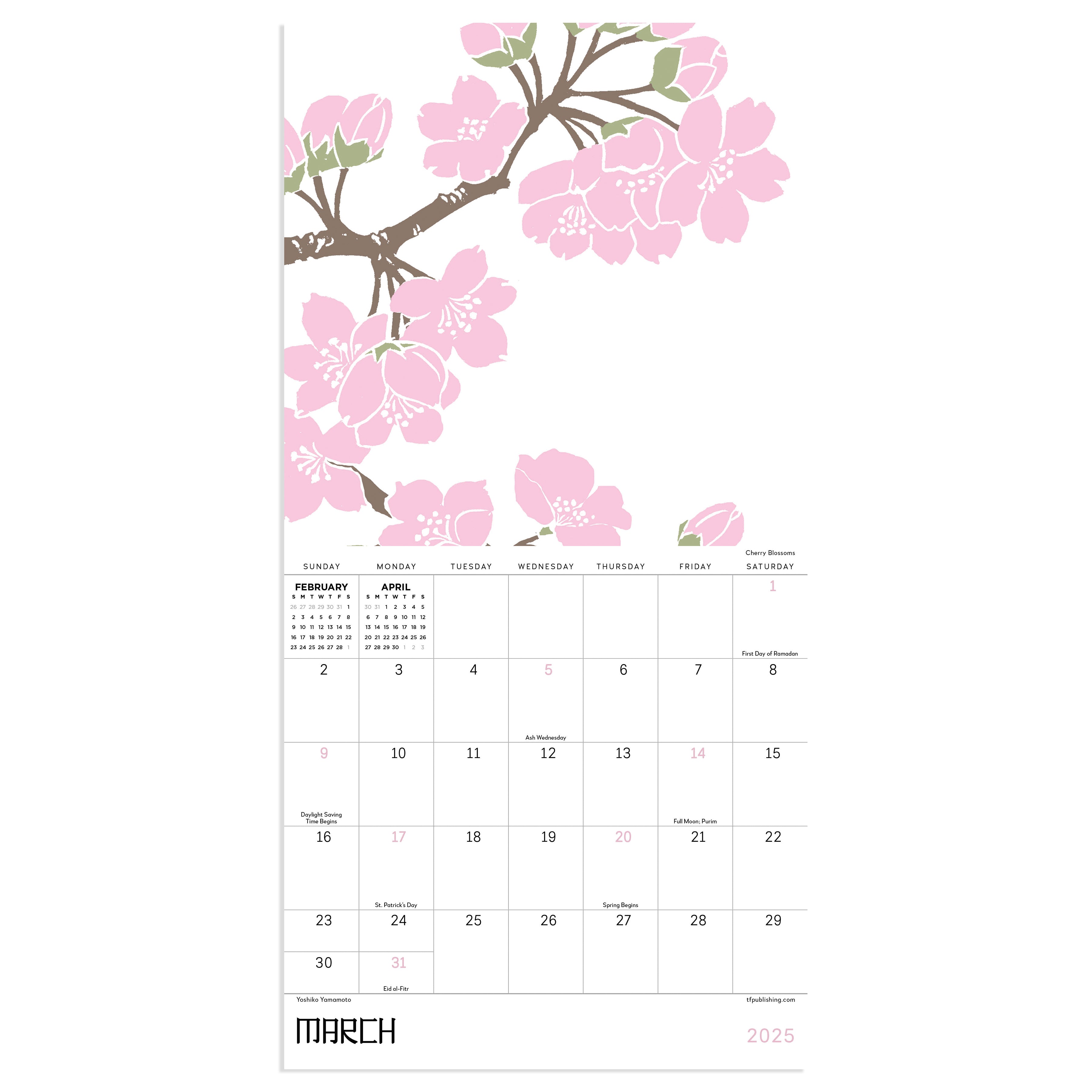 2025 Flower Garden Mini Calendar SELWII